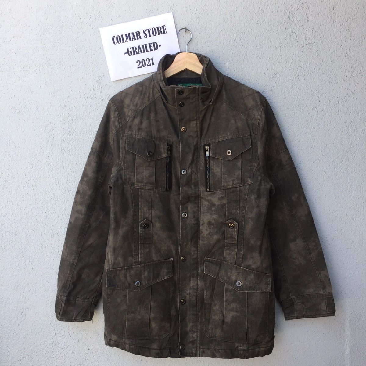Hunter Vintage Create Barefoot Faded Acid Wash Jacket Multi Pocket Size US M / EU 48-50 / 2 - 1 Thumbnail