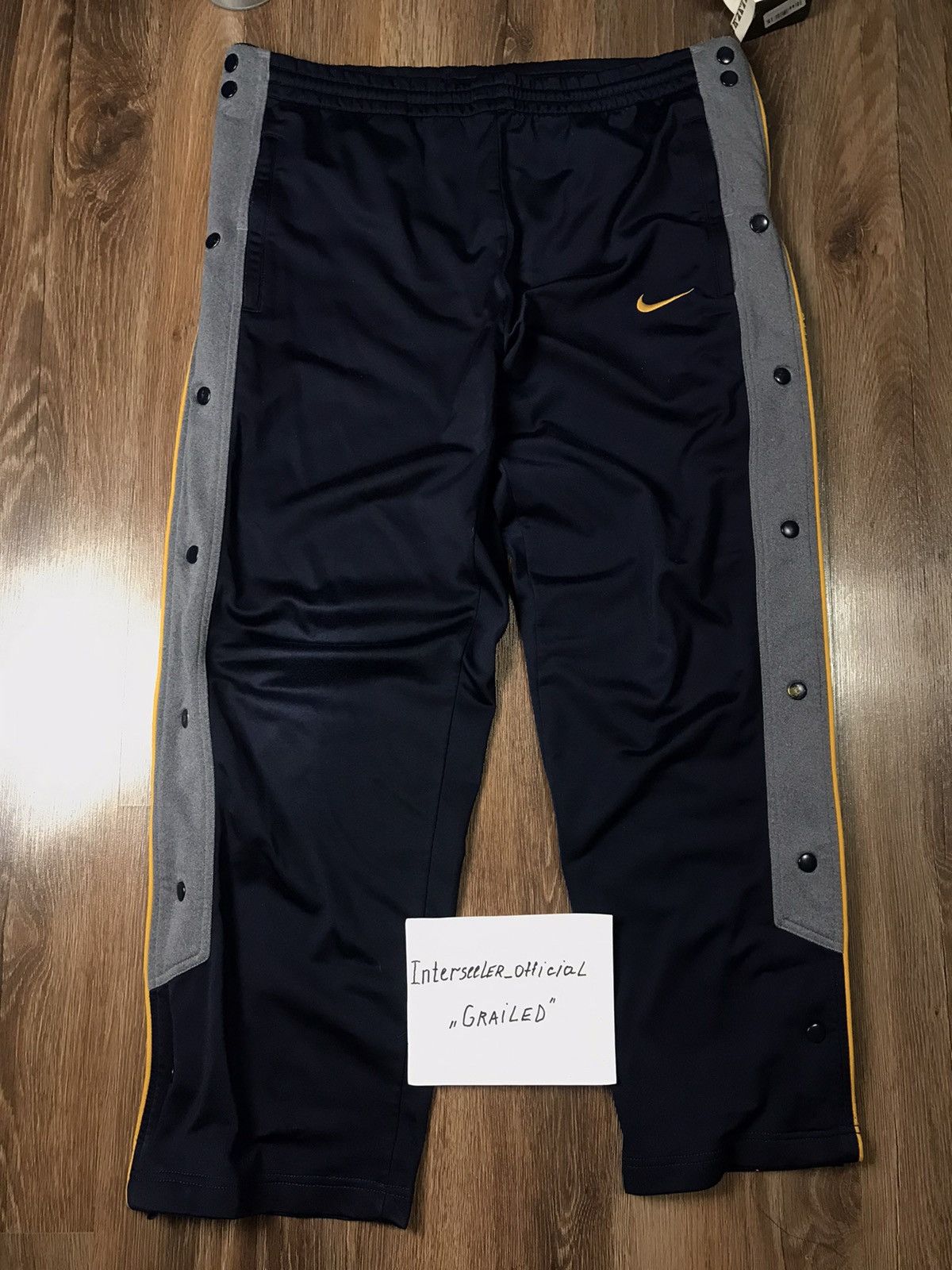 Nike Streetwear Vintage Vintage 90s Nike Snap Button Swoosh Track pants Grailed