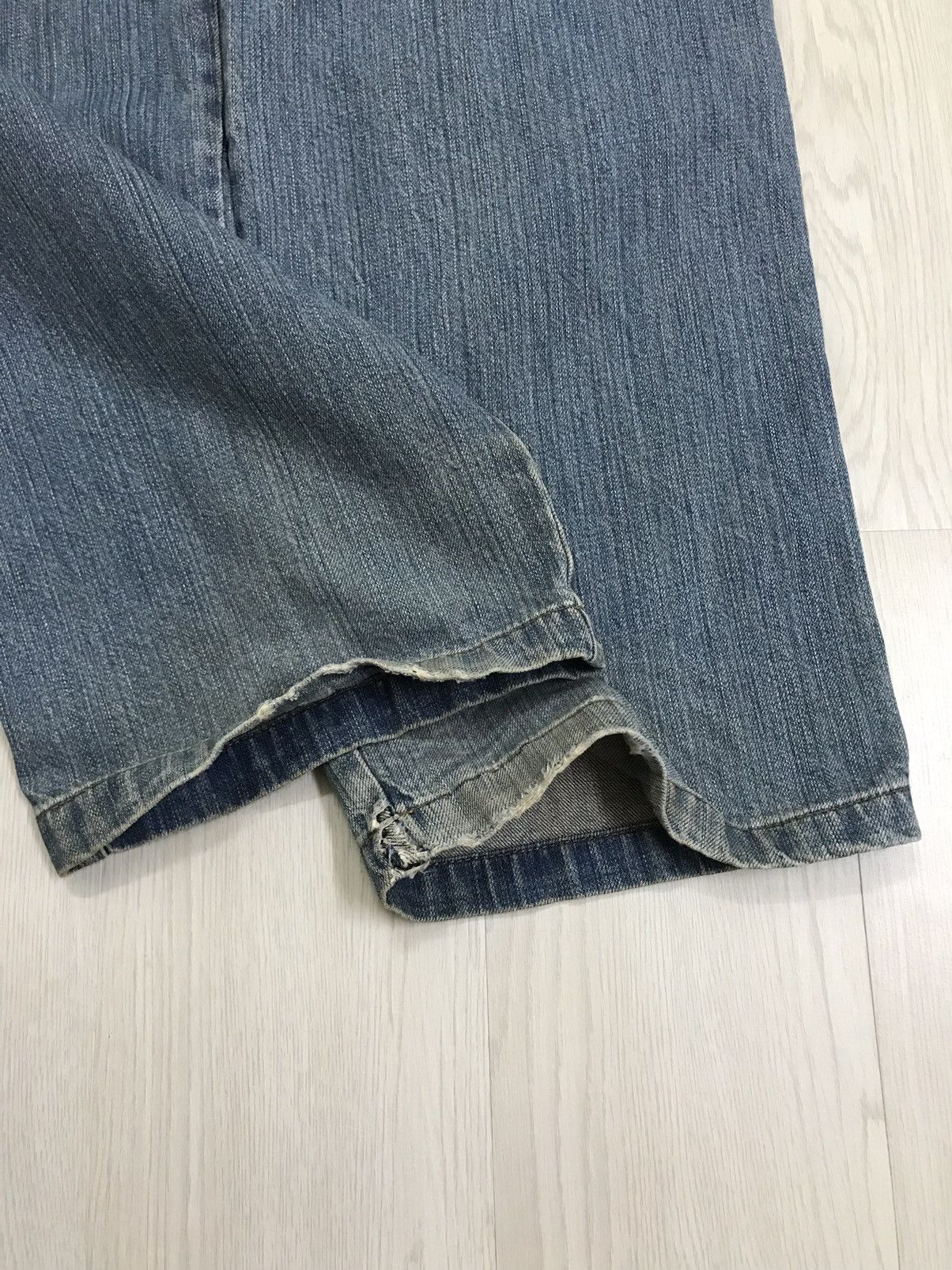 If Six Was Nine × Japanese Brand × Vintage Vintage Piko Japan Cargo Pants Hawaiian Denim Size US 36 / EU 52 - 13 Thumbnail