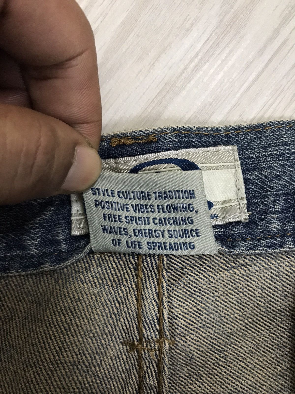 If Six Was Nine × Japanese Brand × Vintage Vintage Piko Japan Cargo Pants Hawaiian Denim Size US 36 / EU 52 - 15 Thumbnail