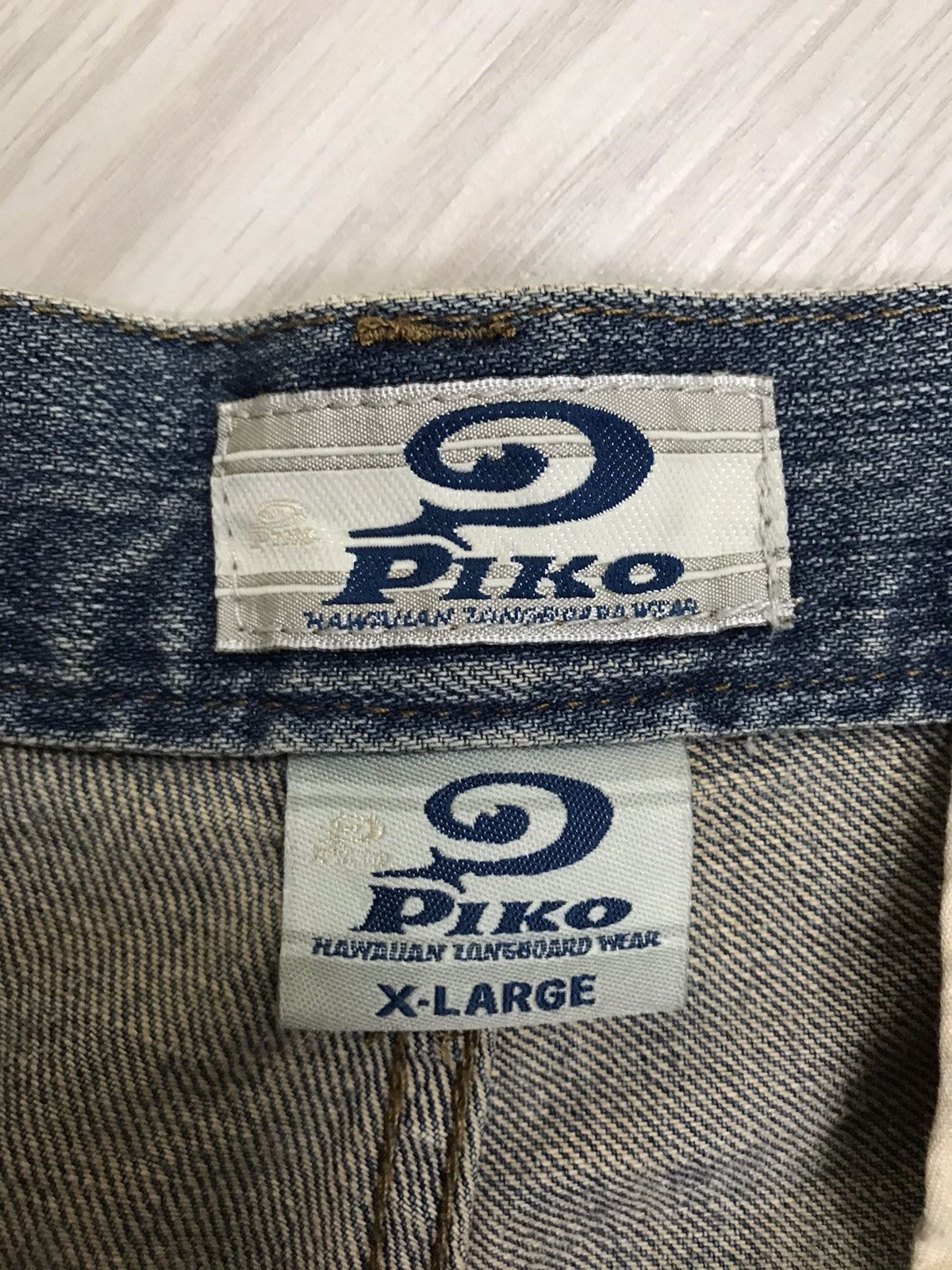 If Six Was Nine × Japanese Brand × Vintage Vintage Piko Japan Cargo Pants Hawaiian Denim Size US 36 / EU 52 - 14 Thumbnail