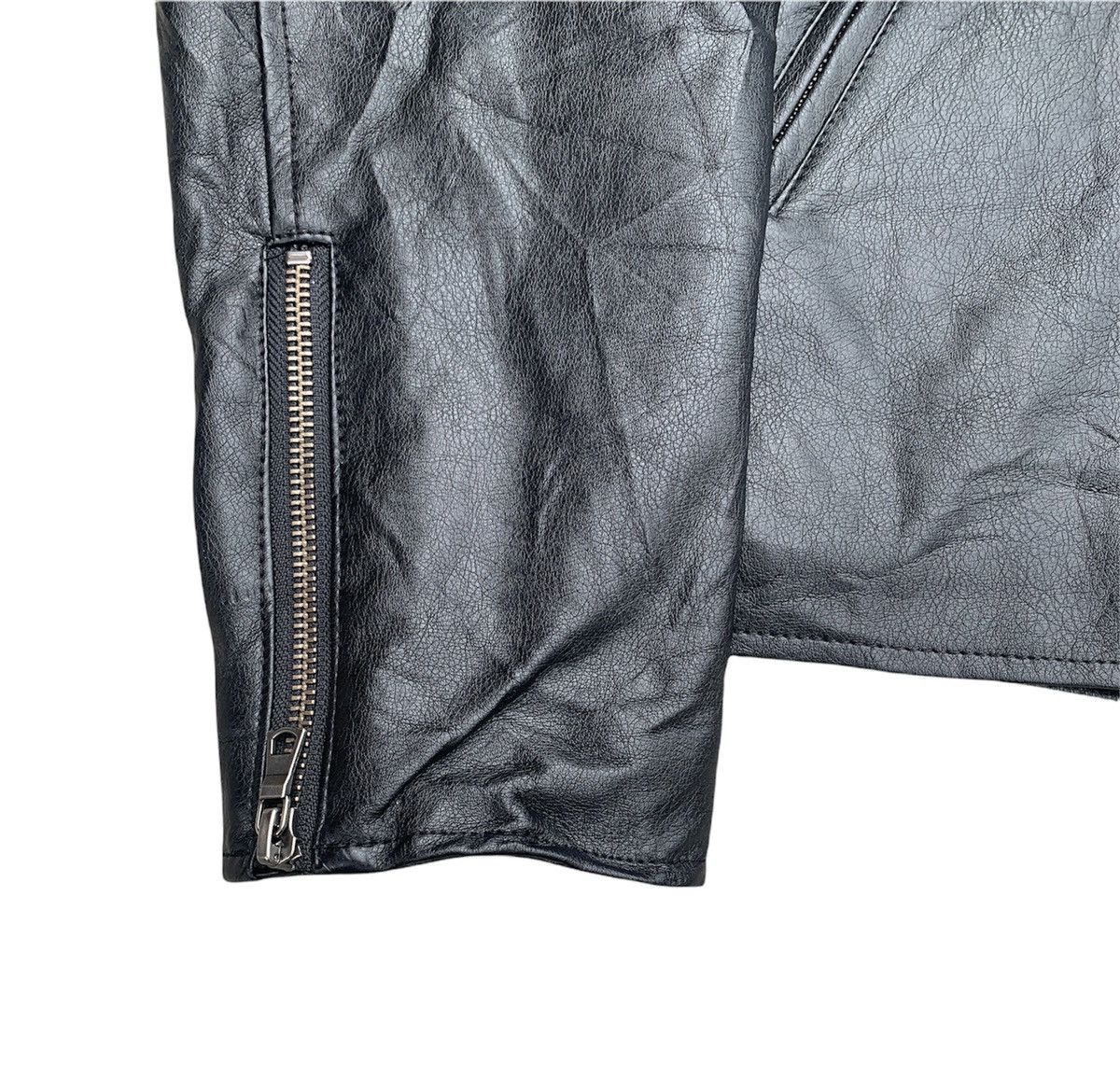 Japanese Brand × Vintage 🔥NeedGone🔥Vintage GU Leather Biker Jacket Size US L / EU 52-54 / 3 - 5 Thumbnail