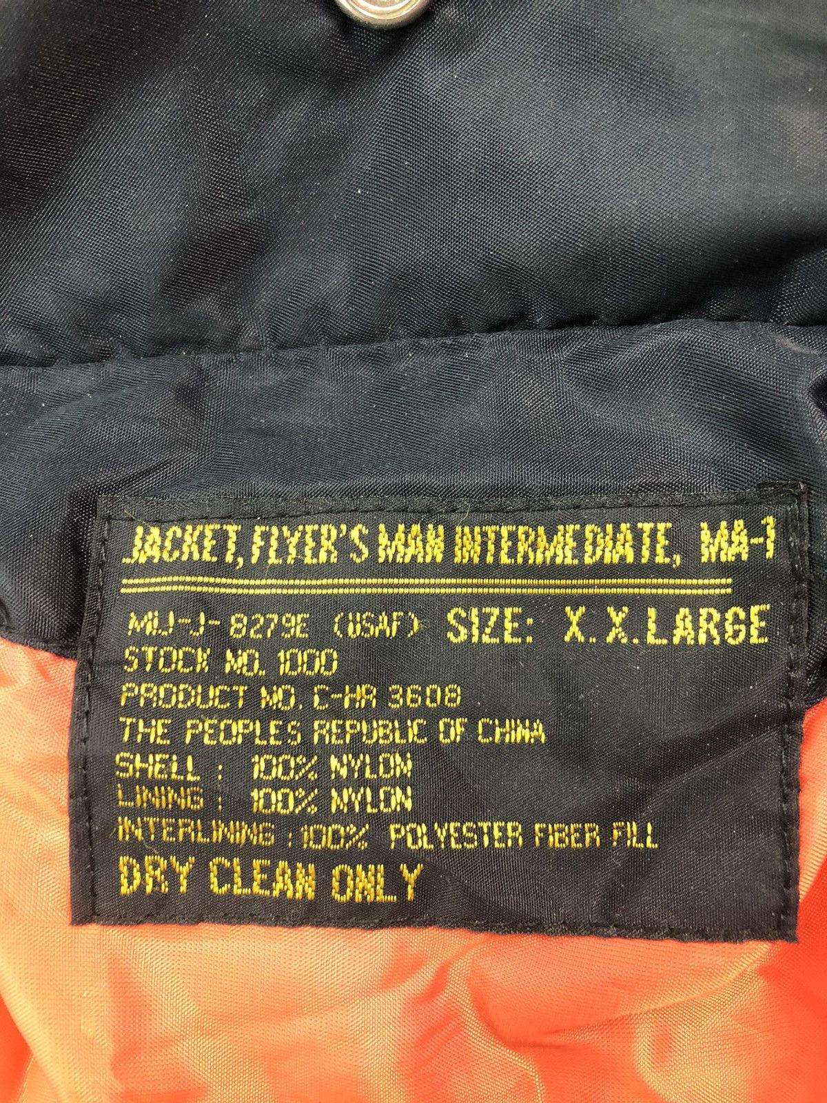 Vintage Vintage Jacket Flyers Man Intermediate MA-1 Size US XXL / EU 58 / 5 - 9 Thumbnail