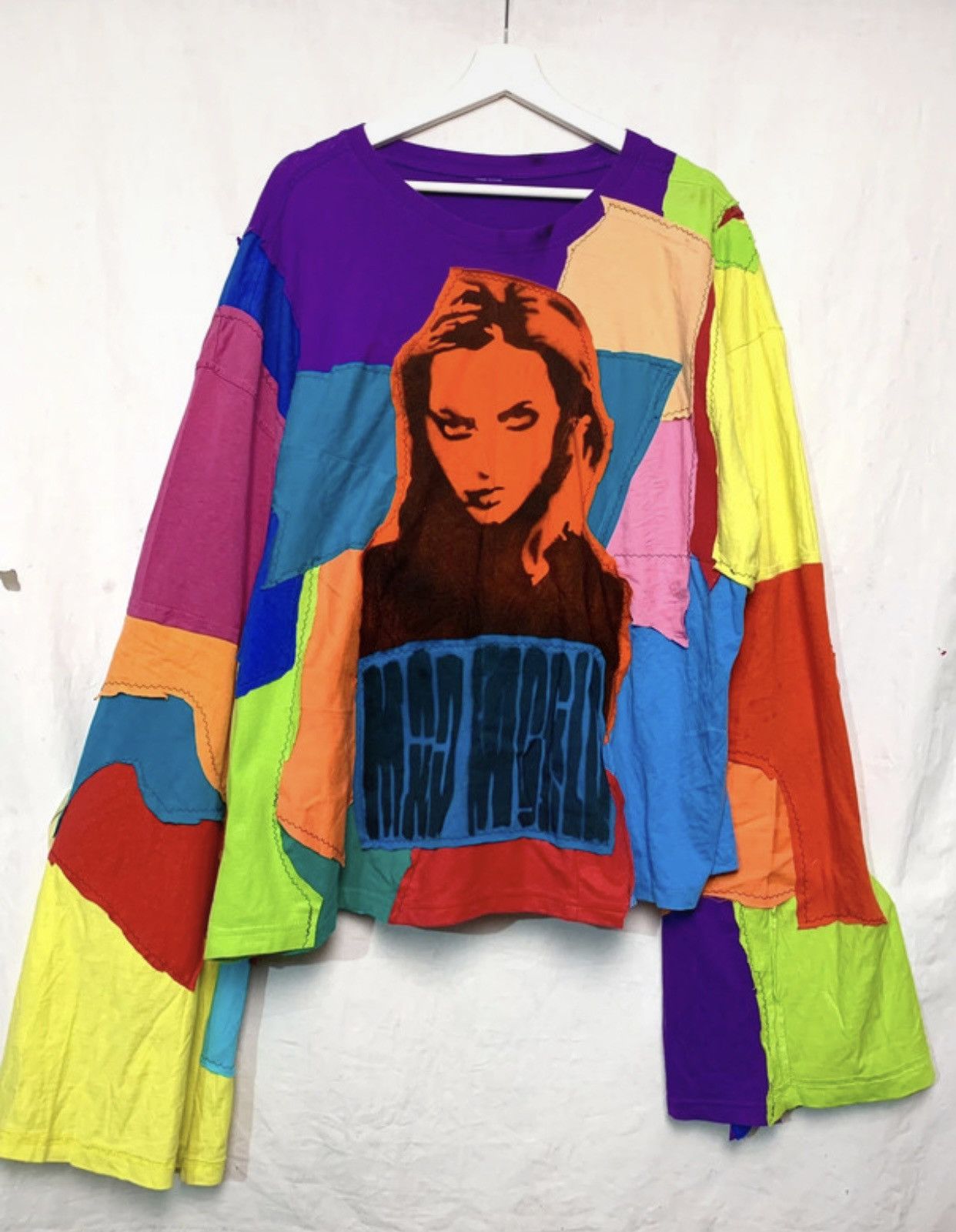 Vintage Patch -Work grail long tee custom 1 of 1 archive drip drill Size US XL / EU 56 / 4 - 1 Thumbnail