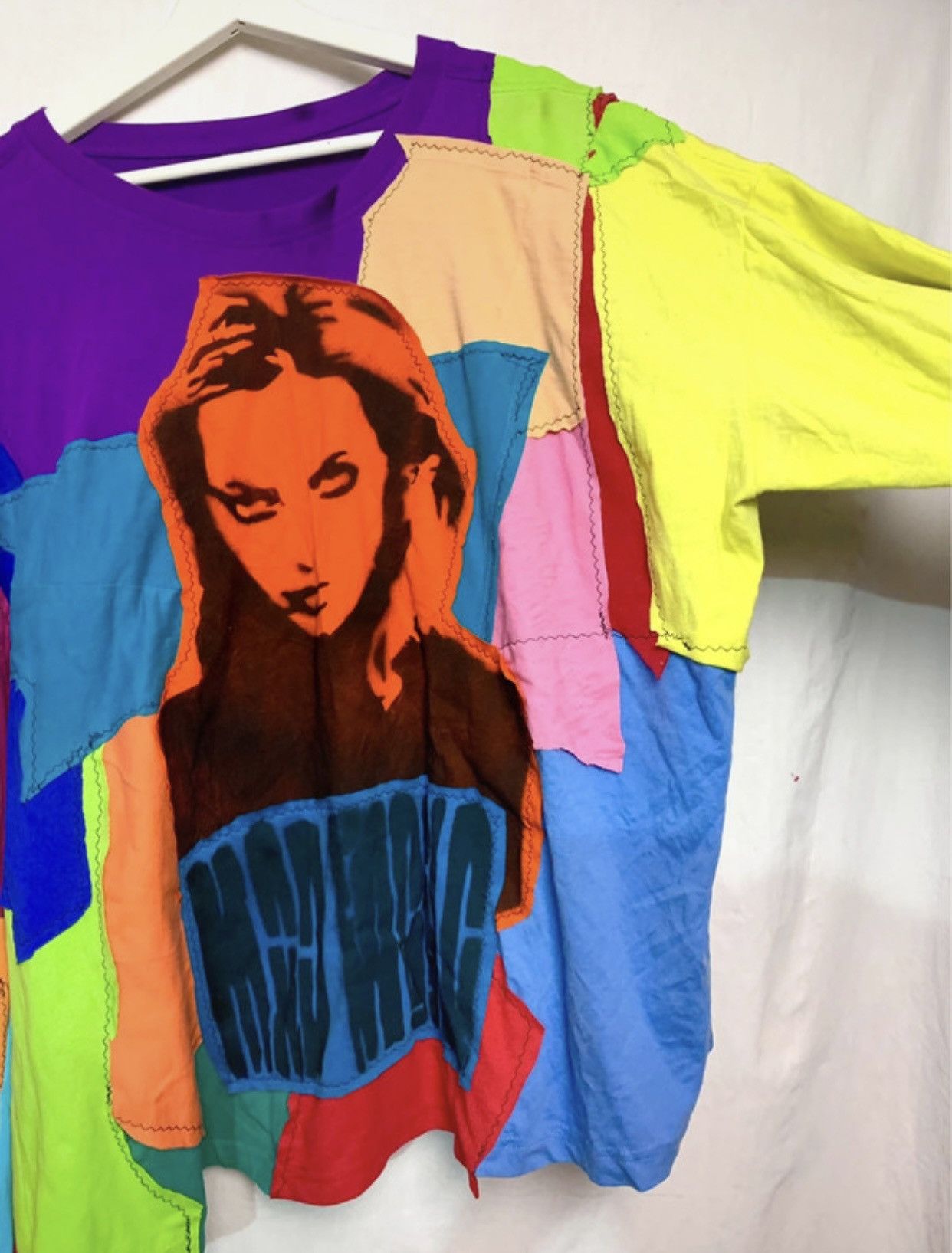 Vintage Patch -Work grail long tee custom 1 of 1 archive drip drill Size US XL / EU 56 / 4 - 5 Thumbnail