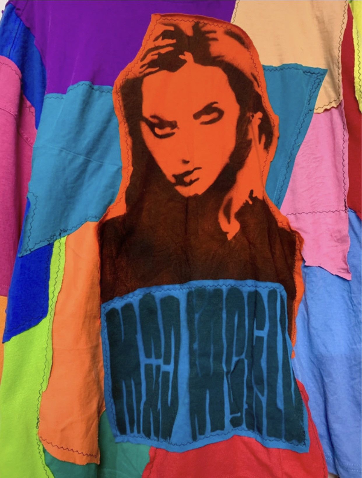 Vintage Patch -Work grail long tee custom 1 of 1 archive drip drill Size US XL / EU 56 / 4 - 3 Thumbnail