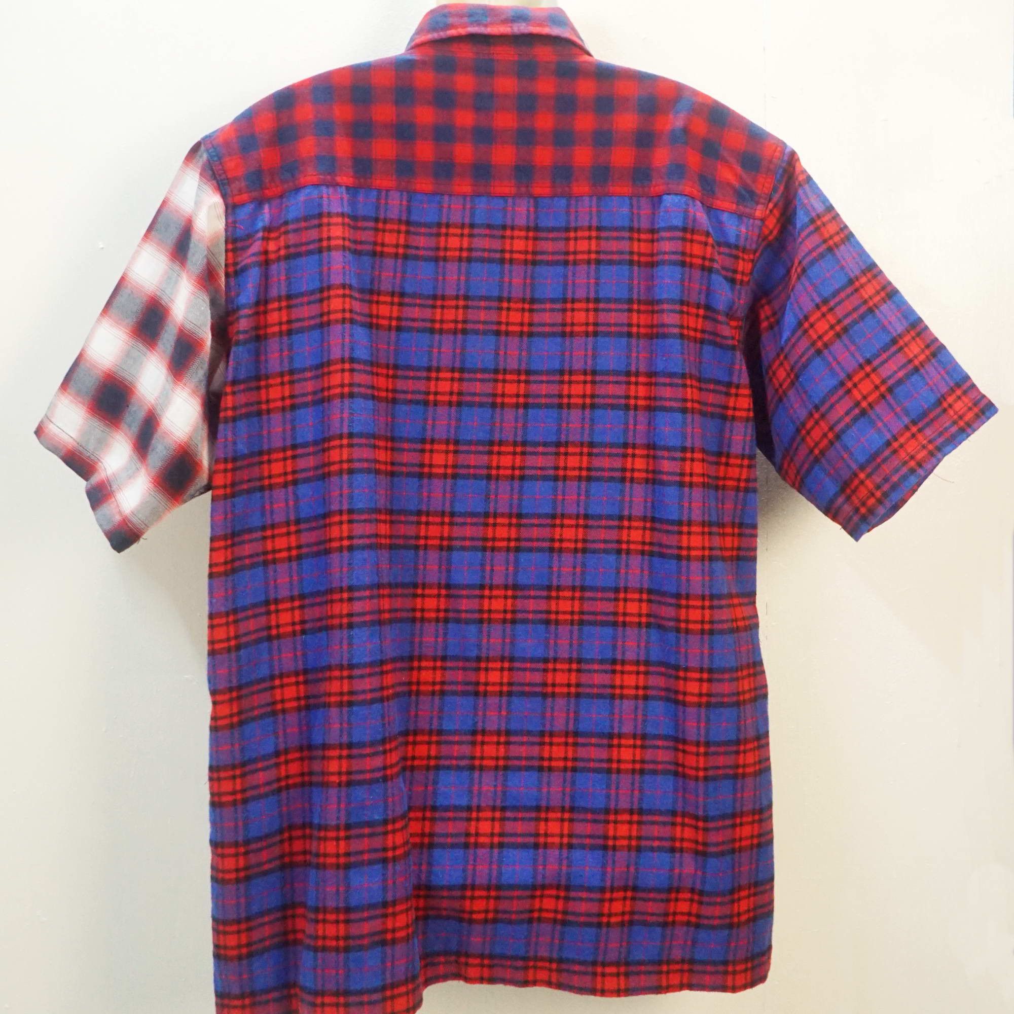Flannel UNSTUDIED Tartan Plaid Patchwork Flannel Shirt Size US XL / EU 56 / 4 - 4 Thumbnail