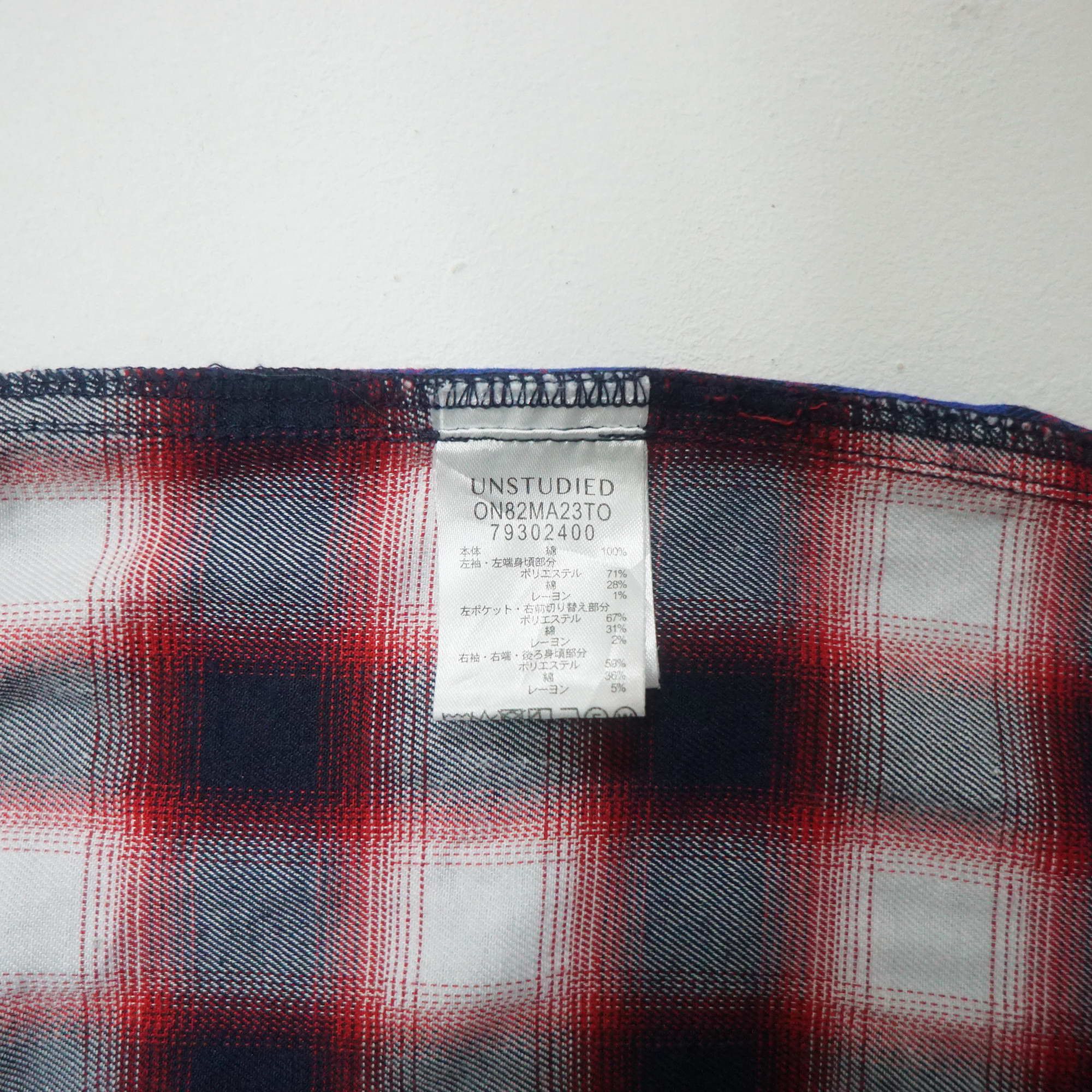 Flannel UNSTUDIED Tartan Plaid Patchwork Flannel Shirt Size US XL / EU 56 / 4 - 8 Thumbnail