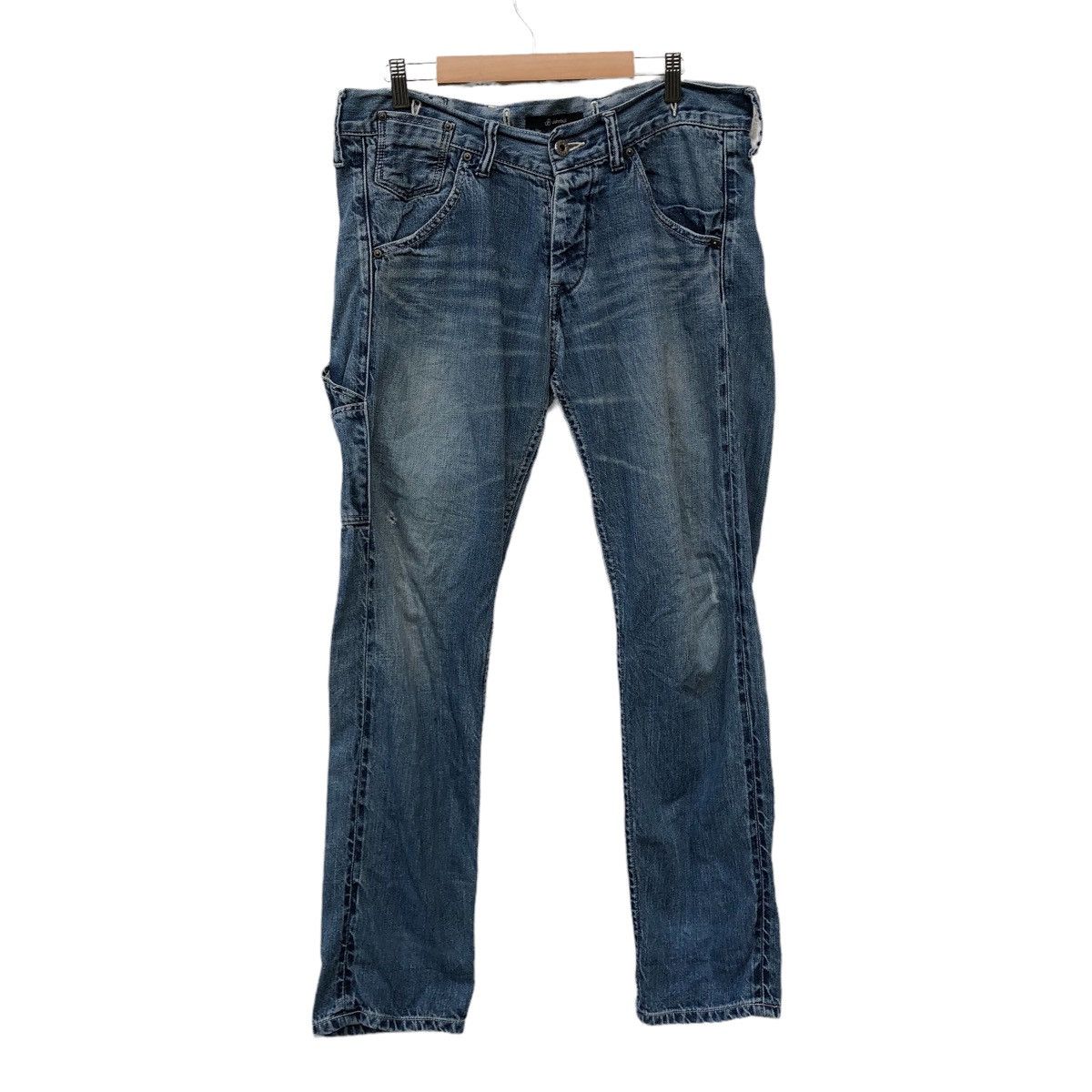 image of Distressed Denim x John Bull Vintage John Bull Selvedge Denim, Men's (Size 33)