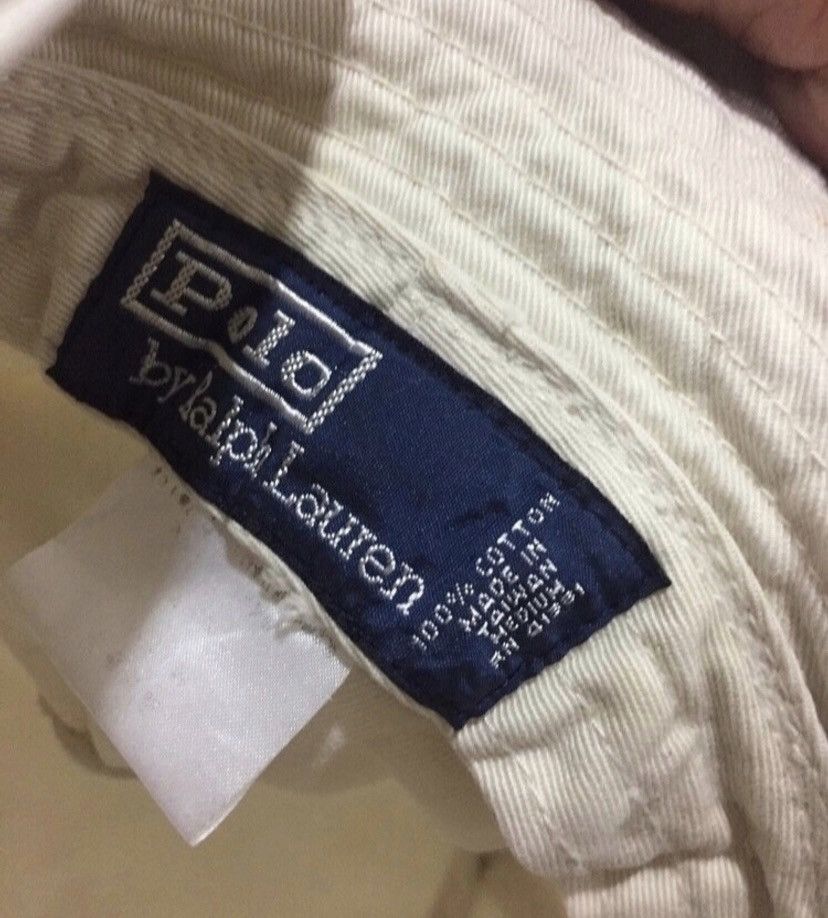 Vintage VTG Polo RL White Bucket Hat Size ONE SIZE - 8 Thumbnail