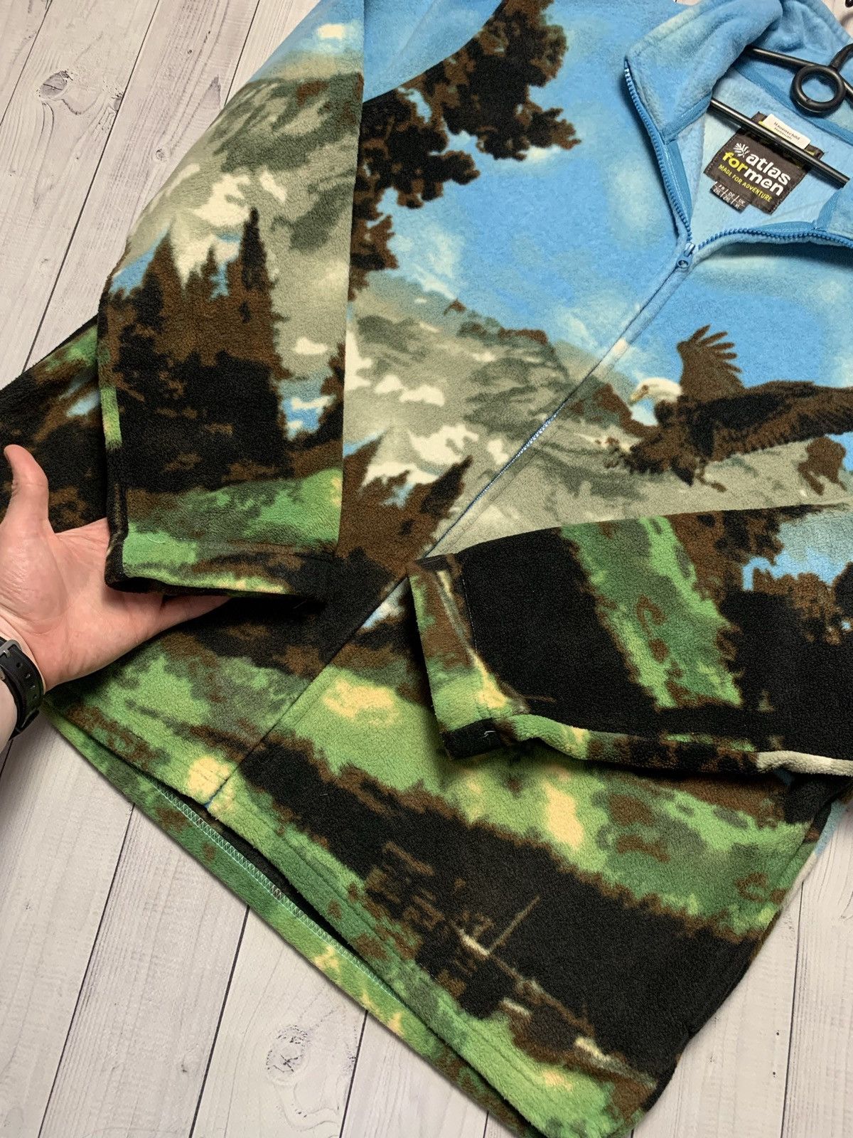 American Eagle Outfitters × Vintage Vintage Fleece jacket Eagle wolf big logo size XXL Size US XXL / EU 58 / 5 - 4 Thumbnail