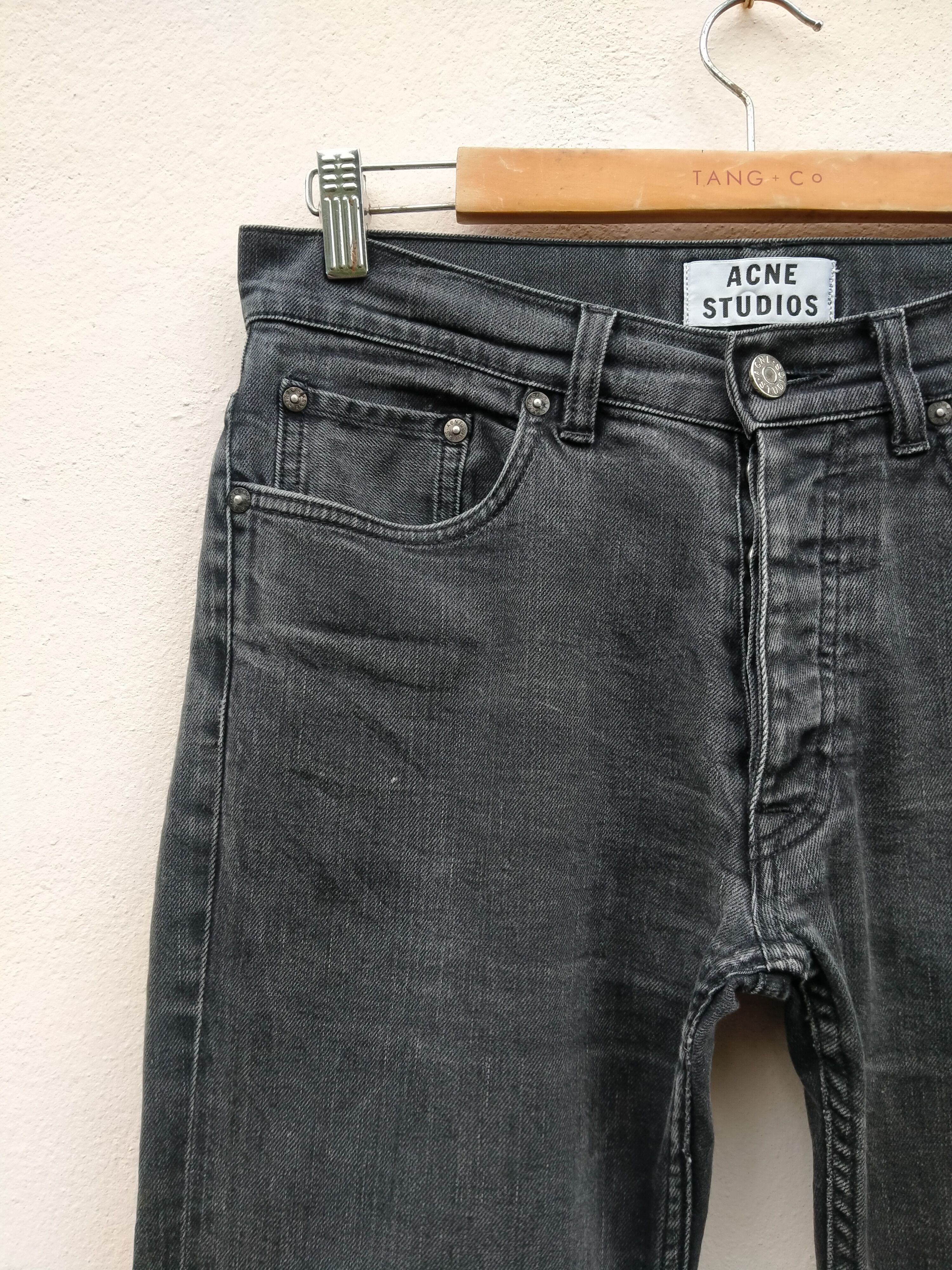 Acne Studios Vintage Acne Studio Distressed Black Faded Jeans Size US 31 - 5 Thumbnail