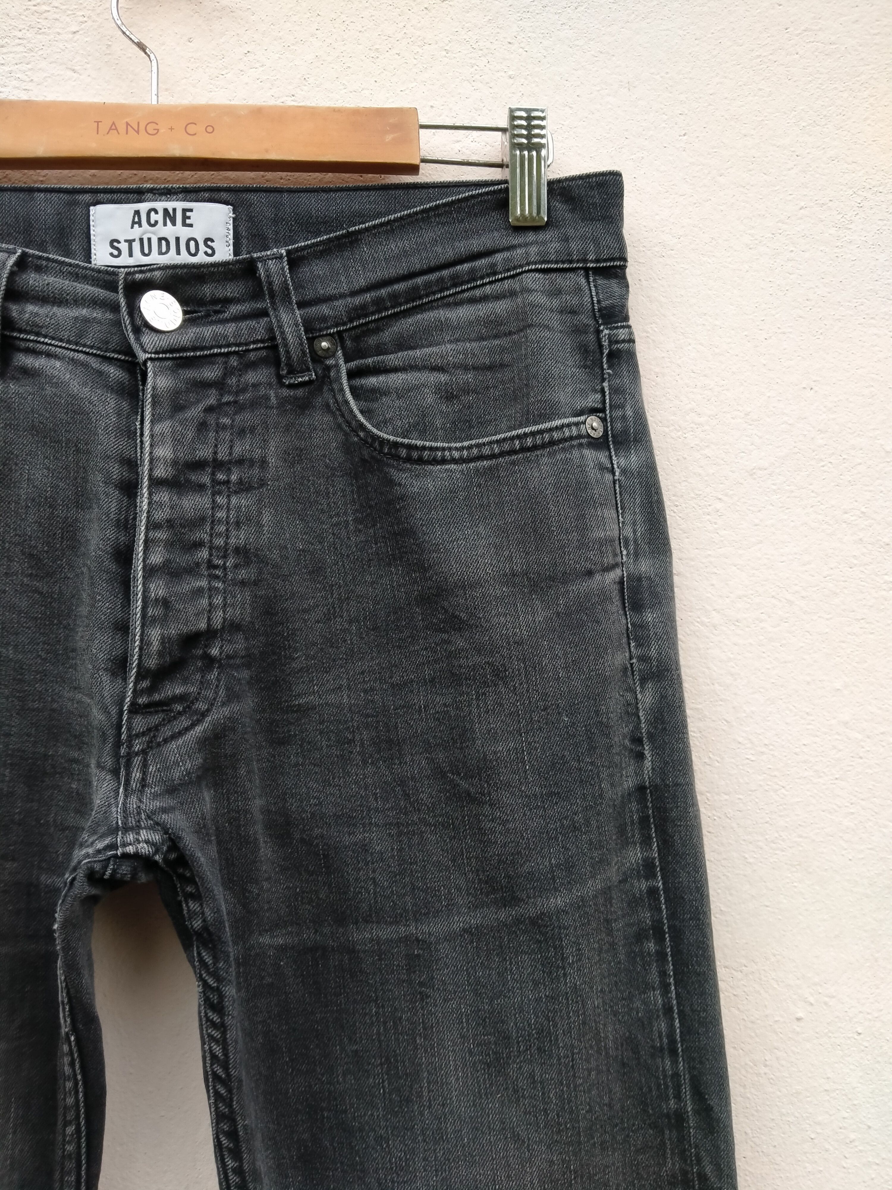 Acne Studios Vintage Acne Studio Distressed Black Faded Jeans Size US 31 - 8 Thumbnail
