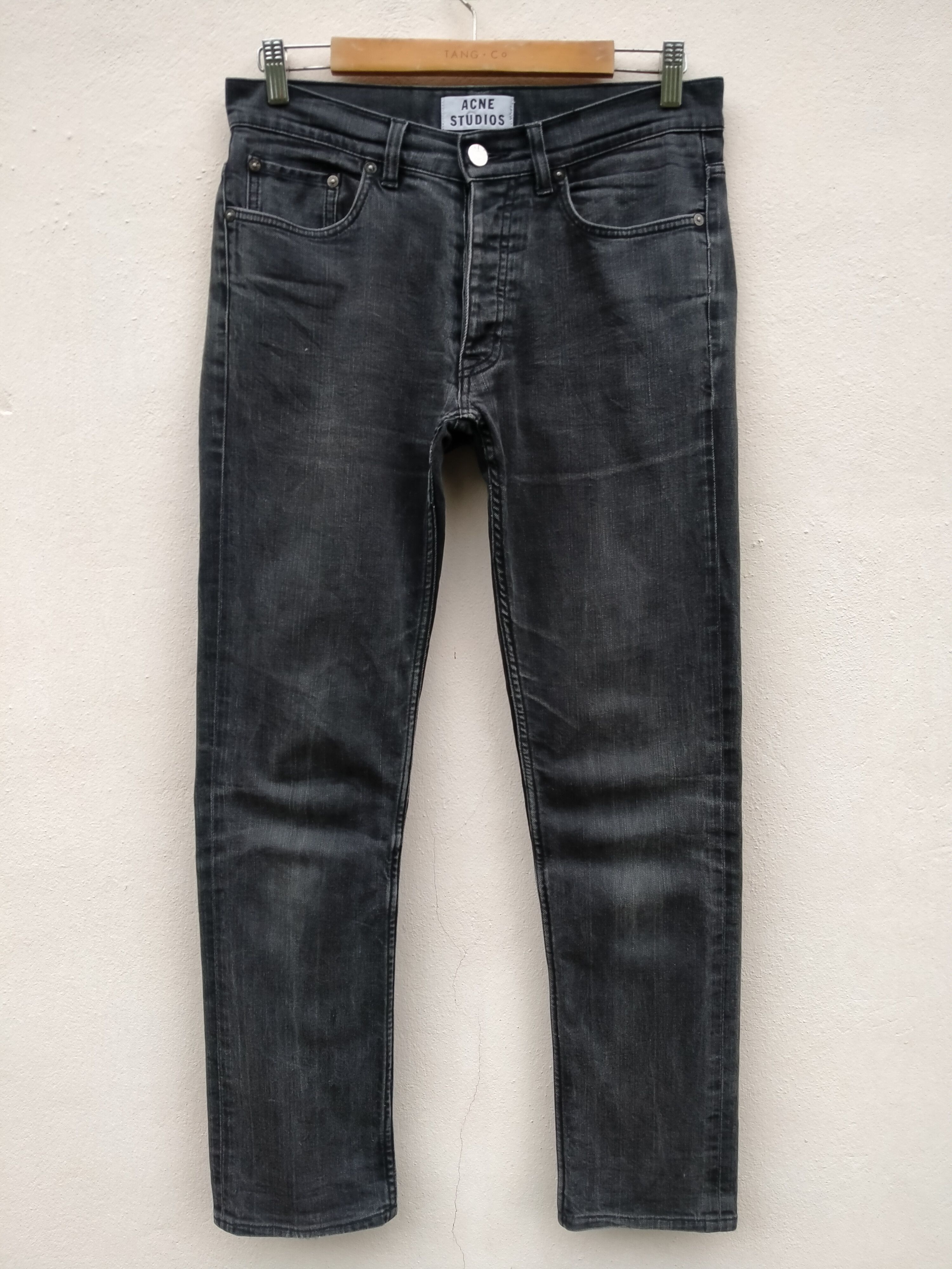 Acne Studios Vintage Acne Studio Distressed Black Faded Jeans Size US 31 - 2 Thumbnail