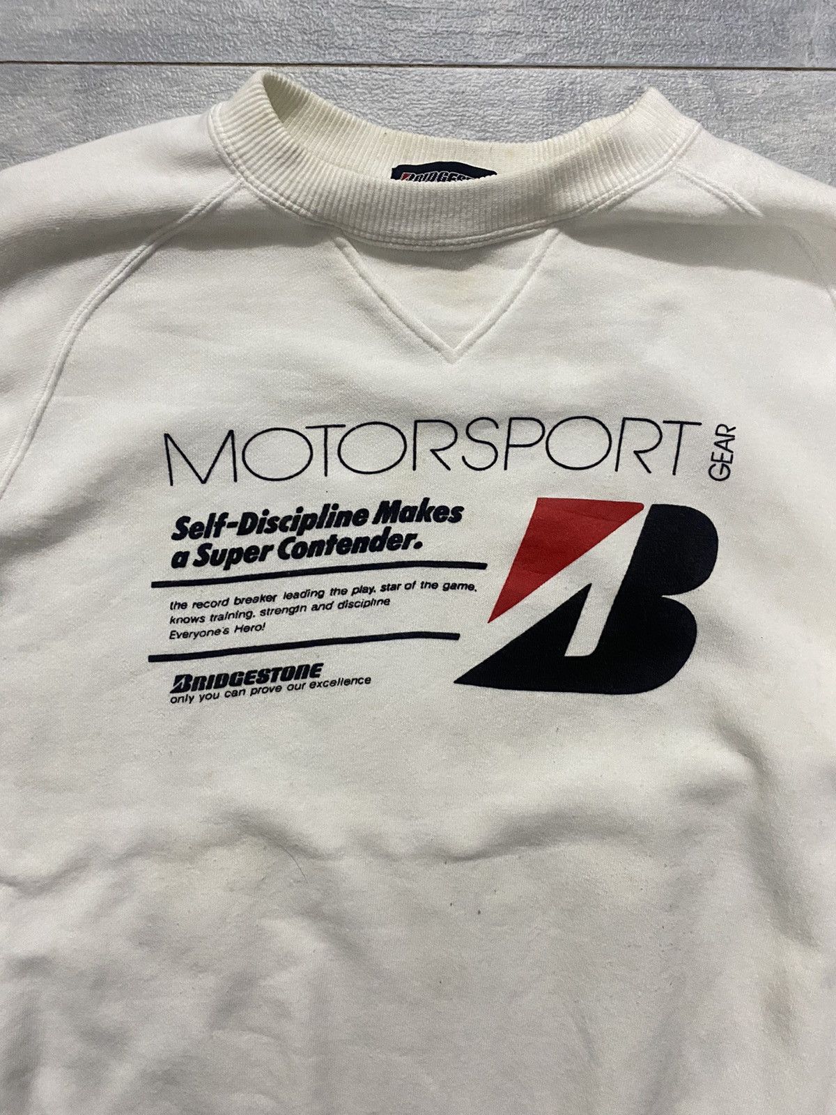 Vintage 🔥Vintage🔥 90’s Bridgestone Racing Team Sweatshirt Size US M / EU 48-50 / 2 - 7 Thumbnail