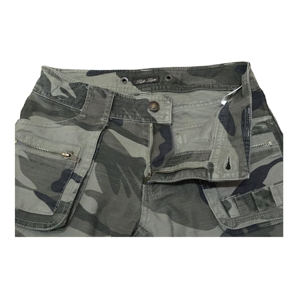 If Six Was Nine Rare Design Vintage Roterose Tactical Flared Cargo 1990s Size US 26 / EU 42 - 8 Thumbnail