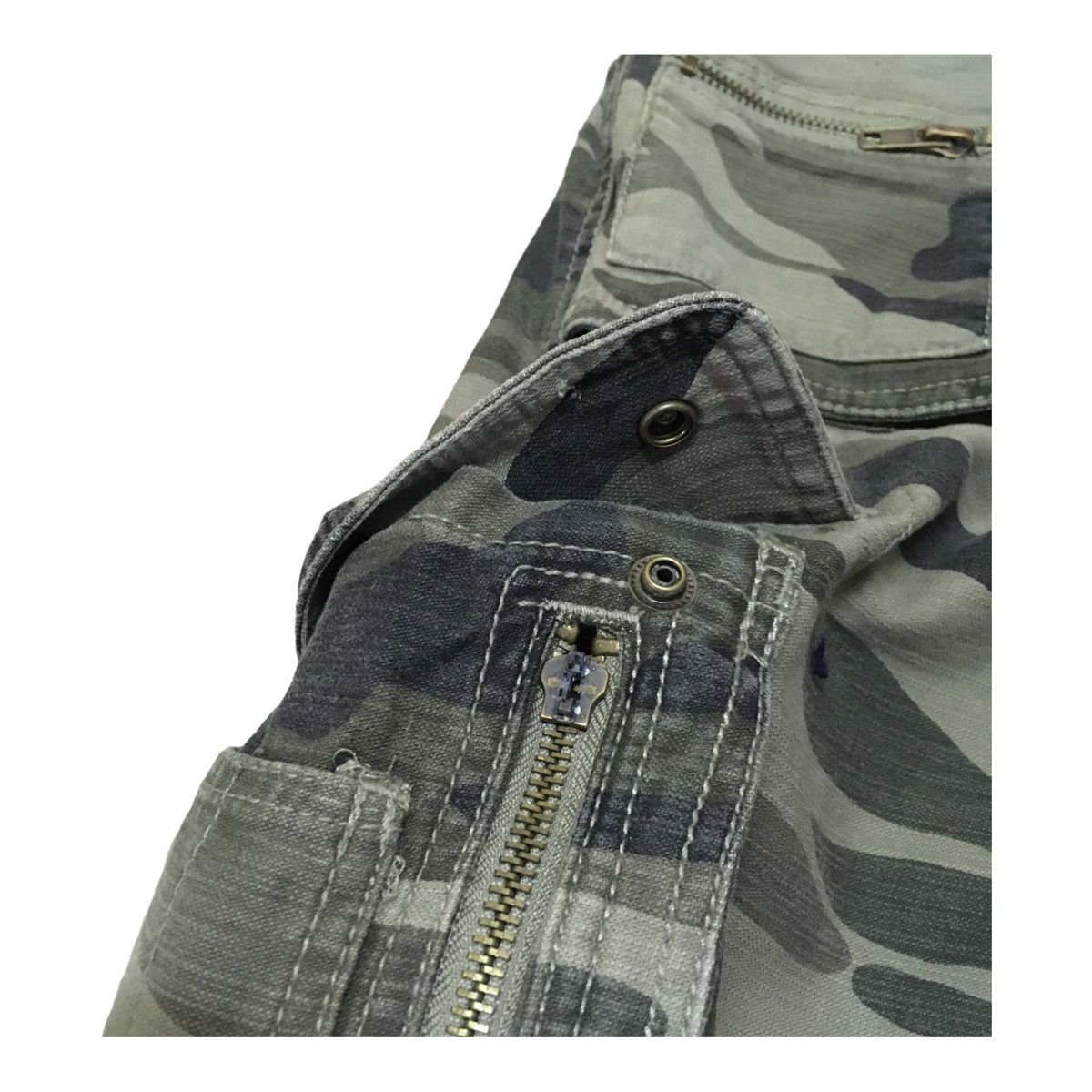 If Six Was Nine Rare Design Vintage Roterose Tactical Flared Cargo 1990s Size US 26 / EU 42 - 6 Thumbnail