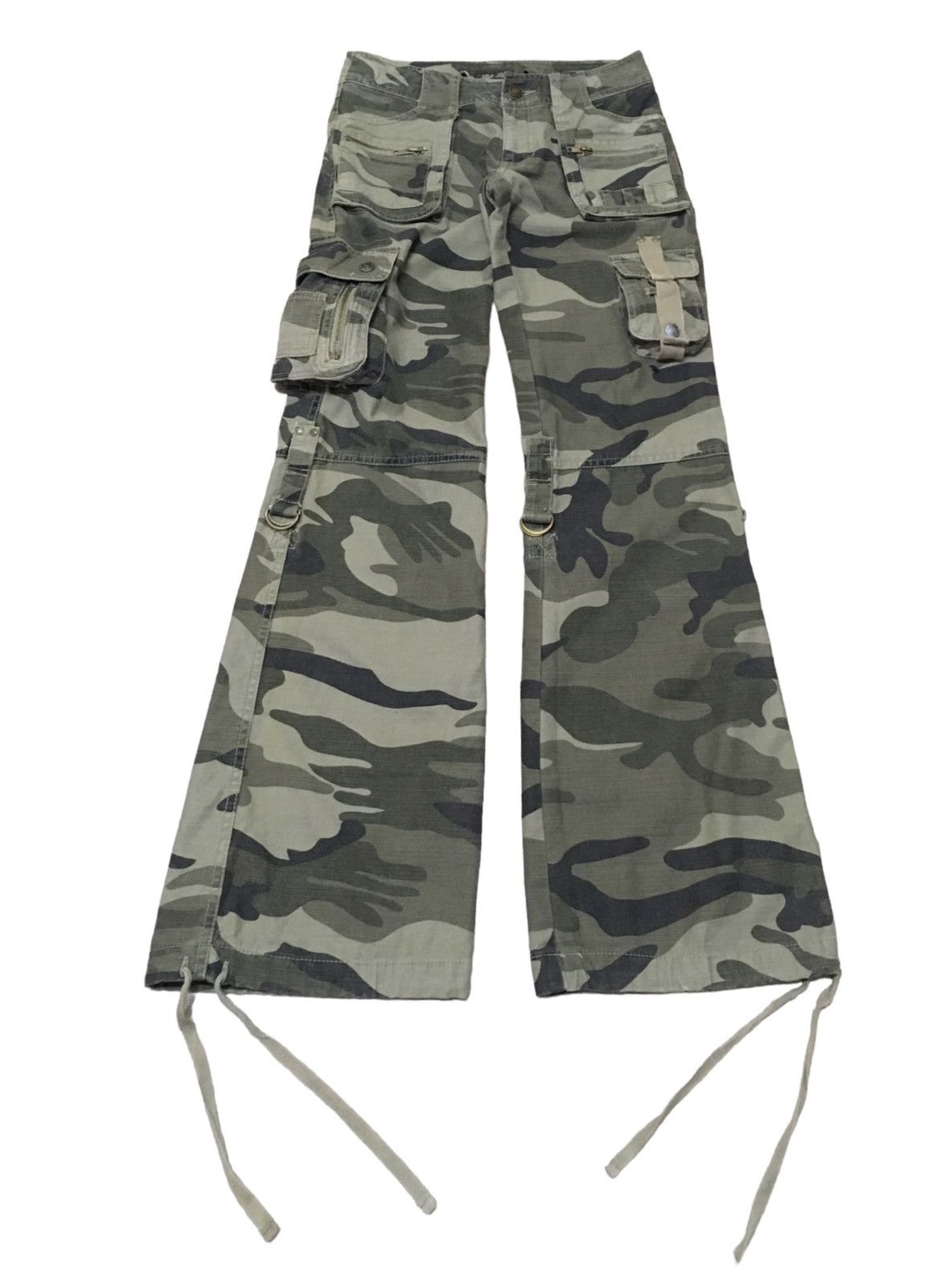 If Six Was Nine Rare Design Vintage Roterose Tactical Flared Cargo 1990s Size US 26 / EU 42 - 1 Thumbnail