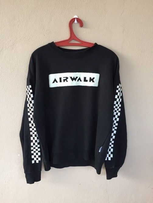 Airwalk × Japanese Brand Sweatshirt AirWalk Box Logo Skateboard 2005’s Size US M / EU 48-50 / 2 - 1 Thumbnail