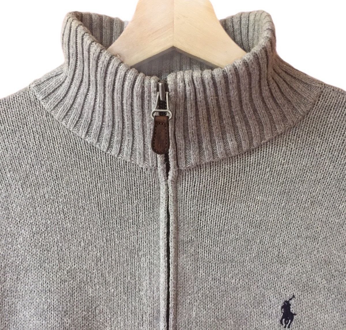 Japanese Brand Vintage 90’s Polo Ralph Lauren Sweater with zipper Size M / US 6-8 / IT 42-44 - 3 Thumbnail