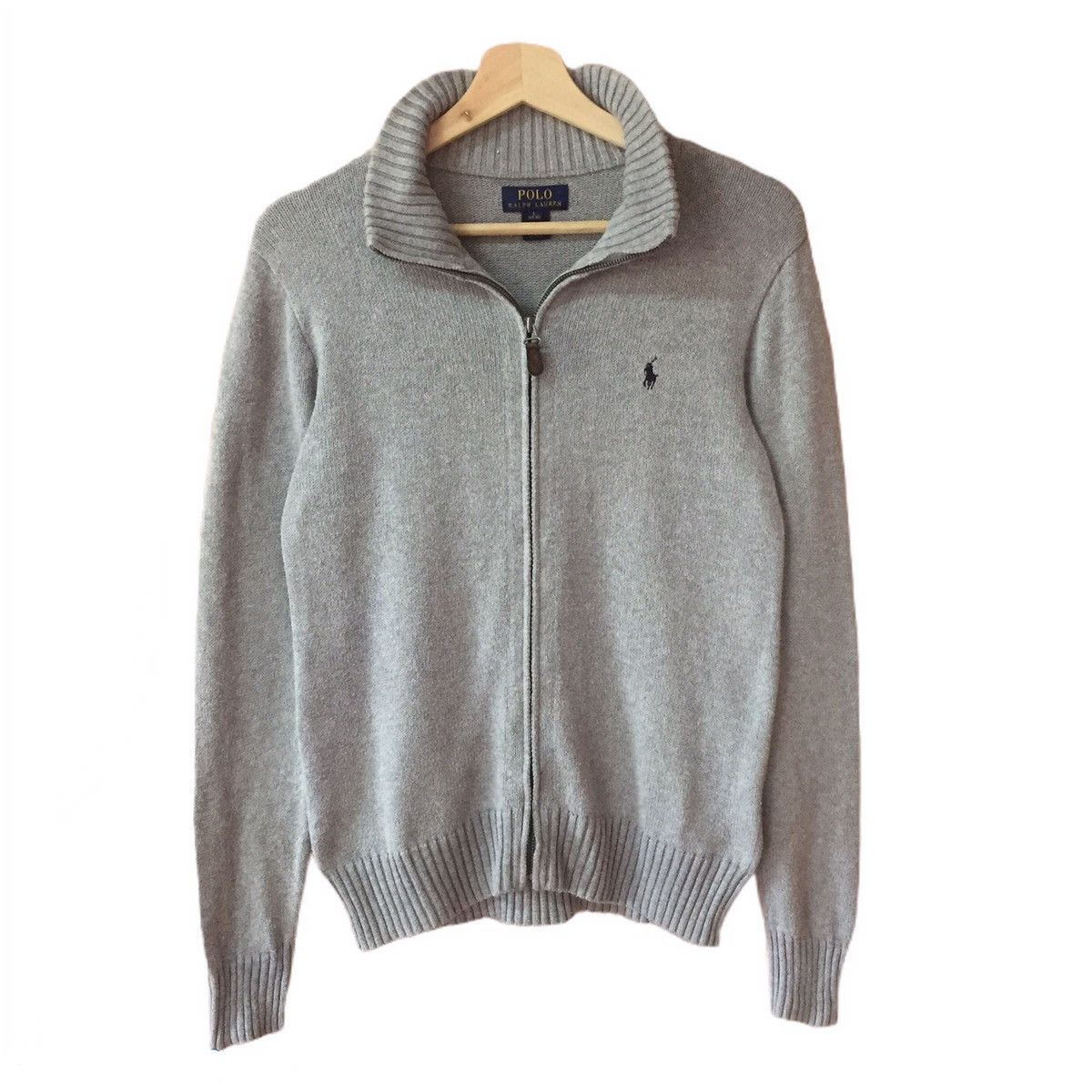 Japanese Brand Vintage 90’s Polo Ralph Lauren Sweater with zipper Size M / US 6-8 / IT 42-44 - 1 Thumbnail