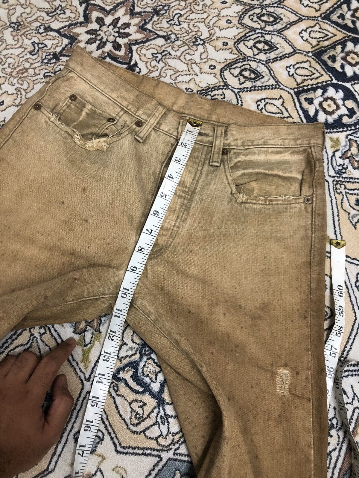 Studio D'Artisan Rare❗️Vintage Studio D Artisan Distressed Denim Like Kapital Size US 30 / EU 46 - 20 Thumbnail