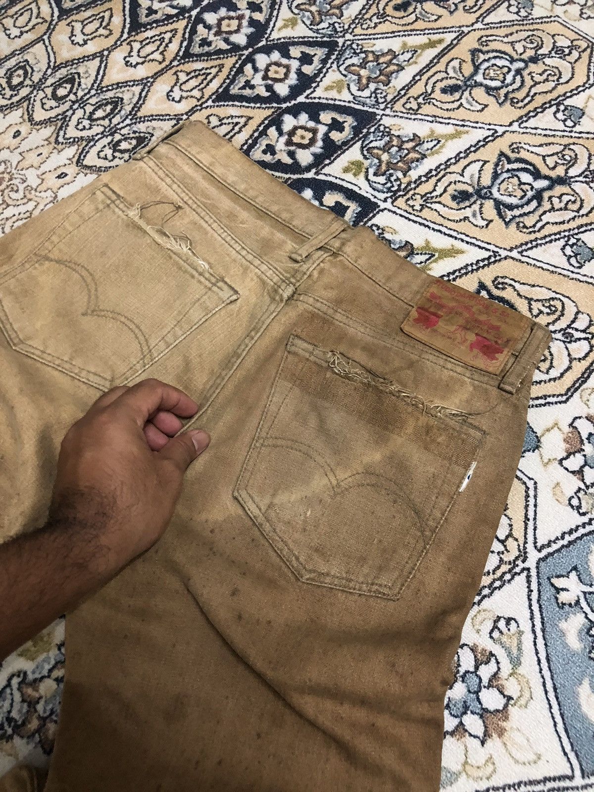 Studio D'Artisan Rare❗️Vintage Studio D Artisan Distressed Denim Like Kapital Size US 30 / EU 46 - 17 Thumbnail
