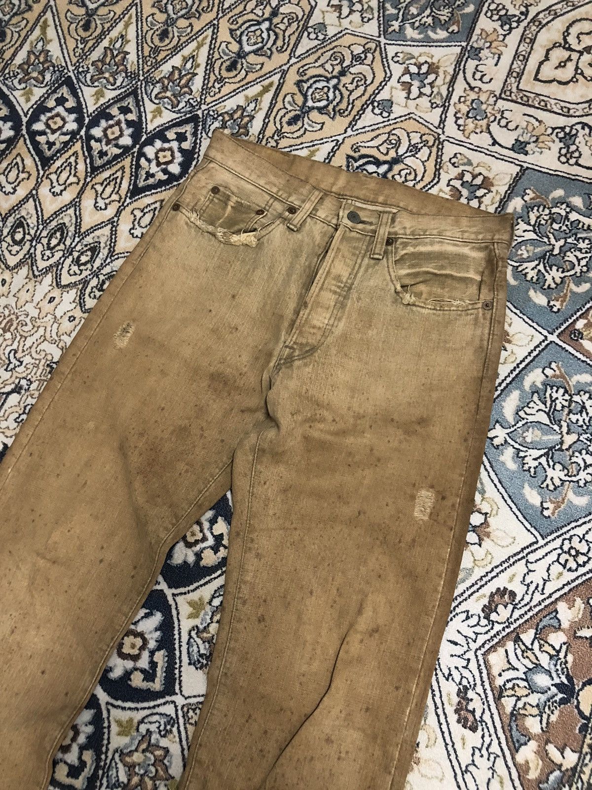 Studio D'Artisan Rare❗️Vintage Studio D Artisan Distressed Denim Like Kapital Size US 30 / EU 46 - 3 Thumbnail