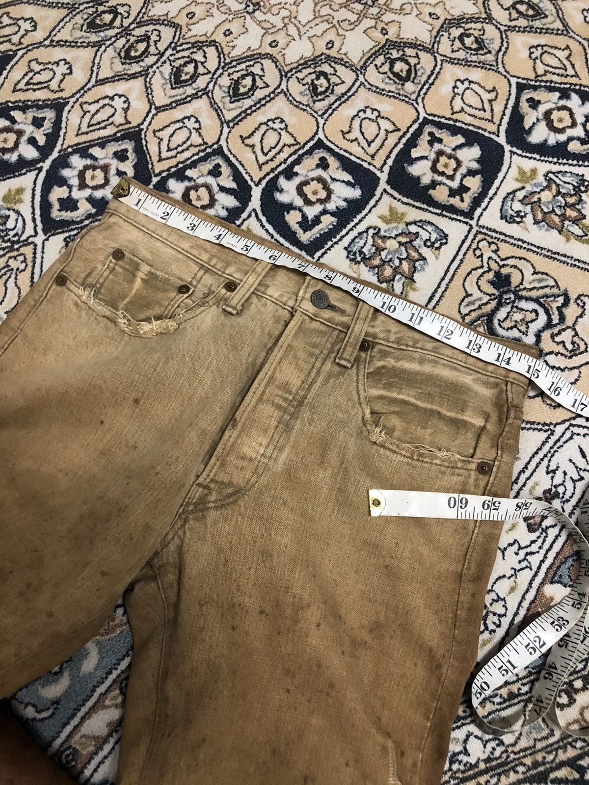 Studio D'Artisan Rare❗️Vintage Studio D Artisan Distressed Denim Like Kapital Size US 30 / EU 46 - 19 Thumbnail
