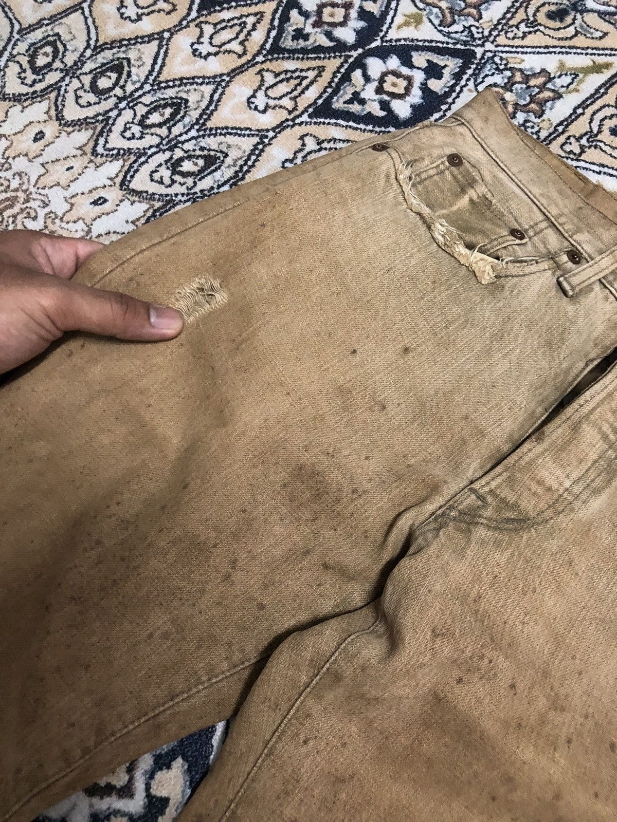 Studio D'Artisan Rare❗️Vintage Studio D Artisan Distressed Denim Like Kapital Size US 30 / EU 46 - 6 Thumbnail