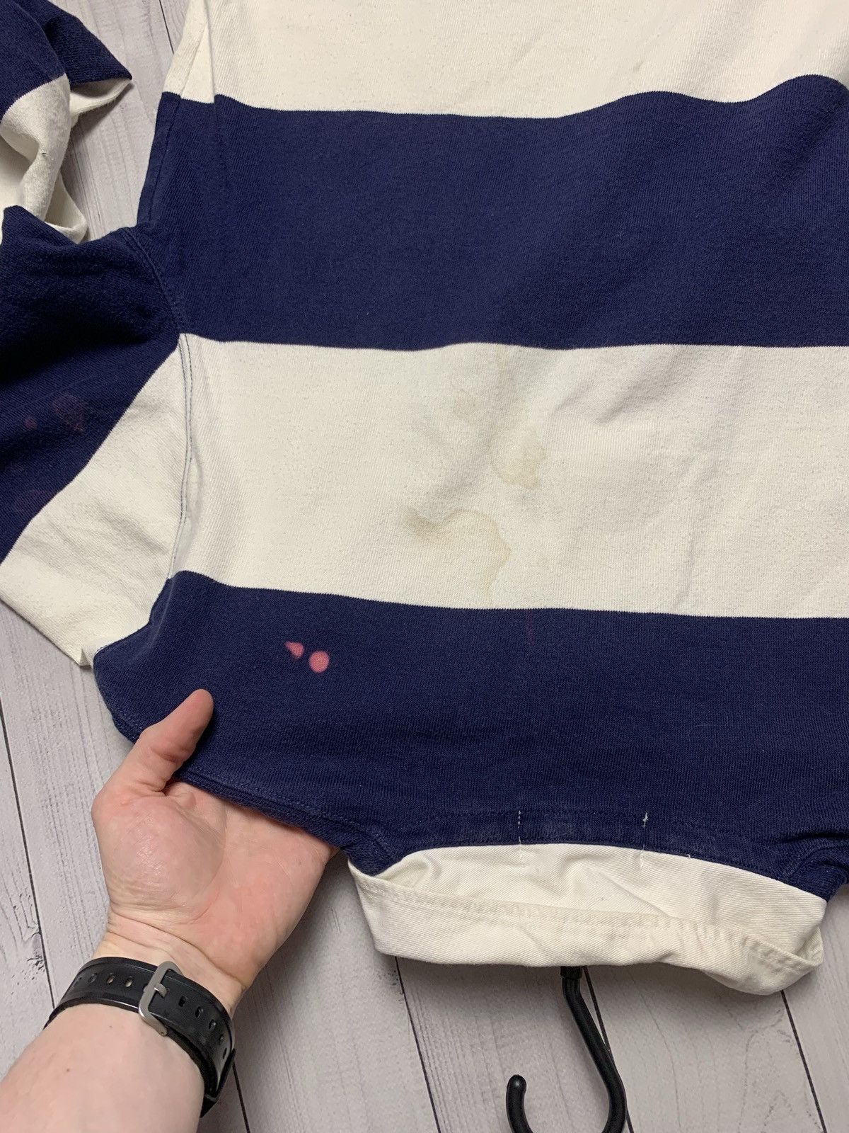 Polo Ralph Lauren × Vintage Vintage Polo Ralph Lauren rugby zip 1/4 size L Size US L / EU 52-54 / 3 - 8 Thumbnail
