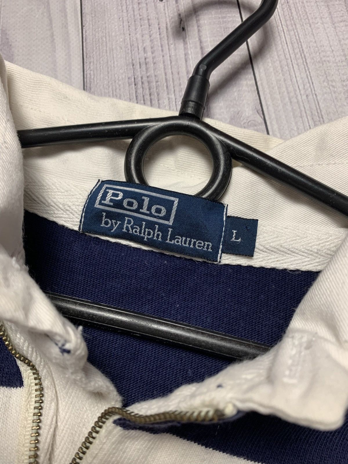 Polo Ralph Lauren × Vintage Vintage Polo Ralph Lauren rugby zip 1/4 size L Size US L / EU 52-54 / 3 - 4 Thumbnail