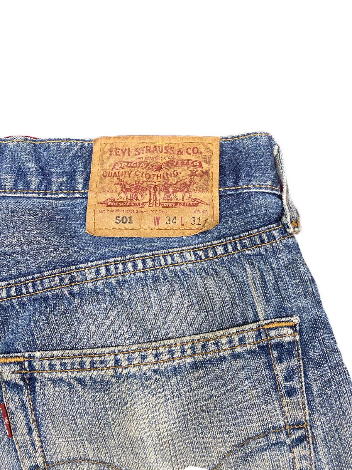 Levi's Vintage Clothing VINTAGE LEVIS 501 DISTRESS EMILY PATCH Size US 34 / EU 50 - 4 Thumbnail