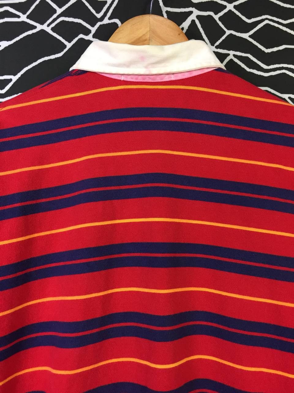 Polo Ralph Lauren Vtg 90s Polo Ralph Lauren Lion Logo Rugby Polo Tee Size US L / EU 52-54 / 3 - 9 Thumbnail