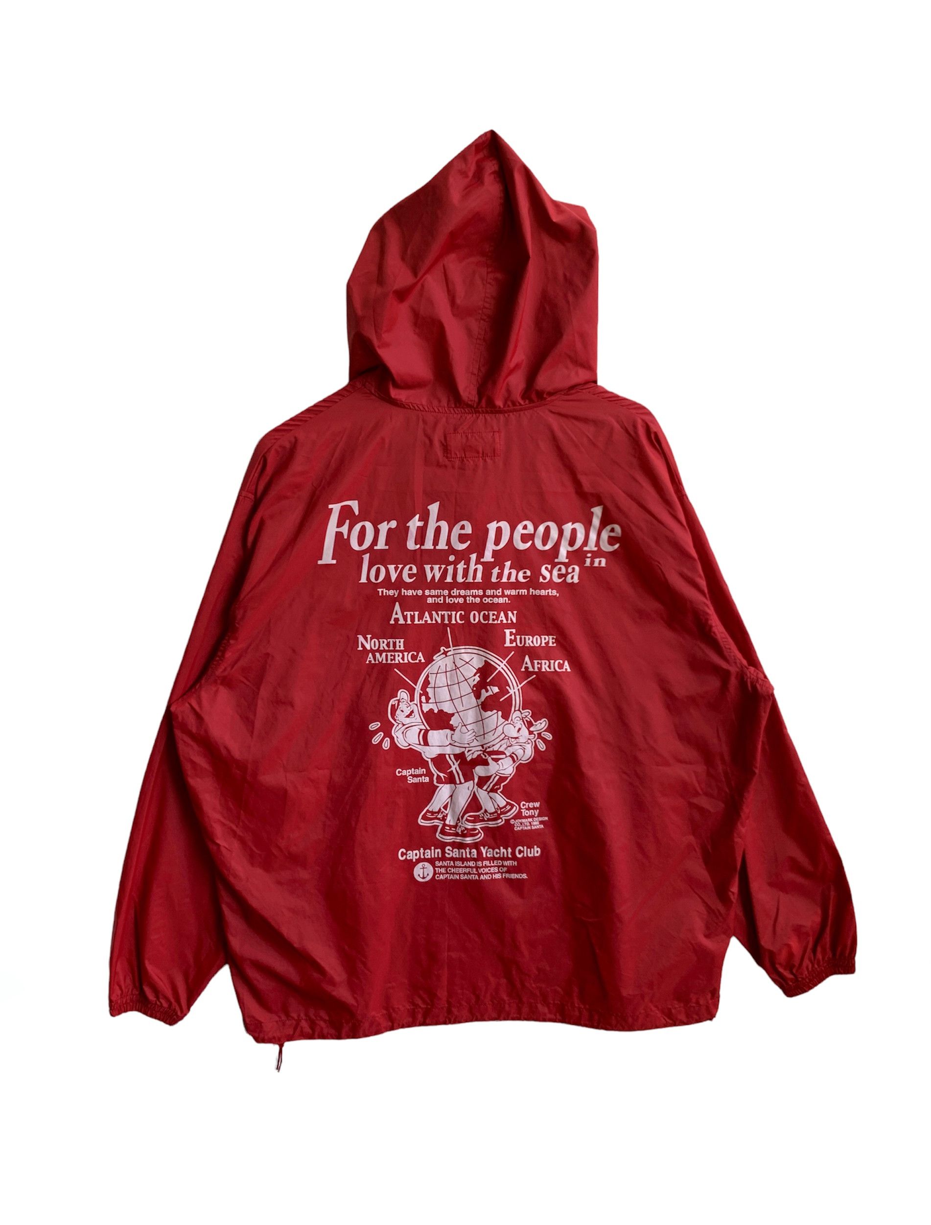 Cartoon Network Vintage Captain Santa Half Zip Windbreaker Hoodie Size US L / EU 52-54 / 3 - 2 Thumbnail
