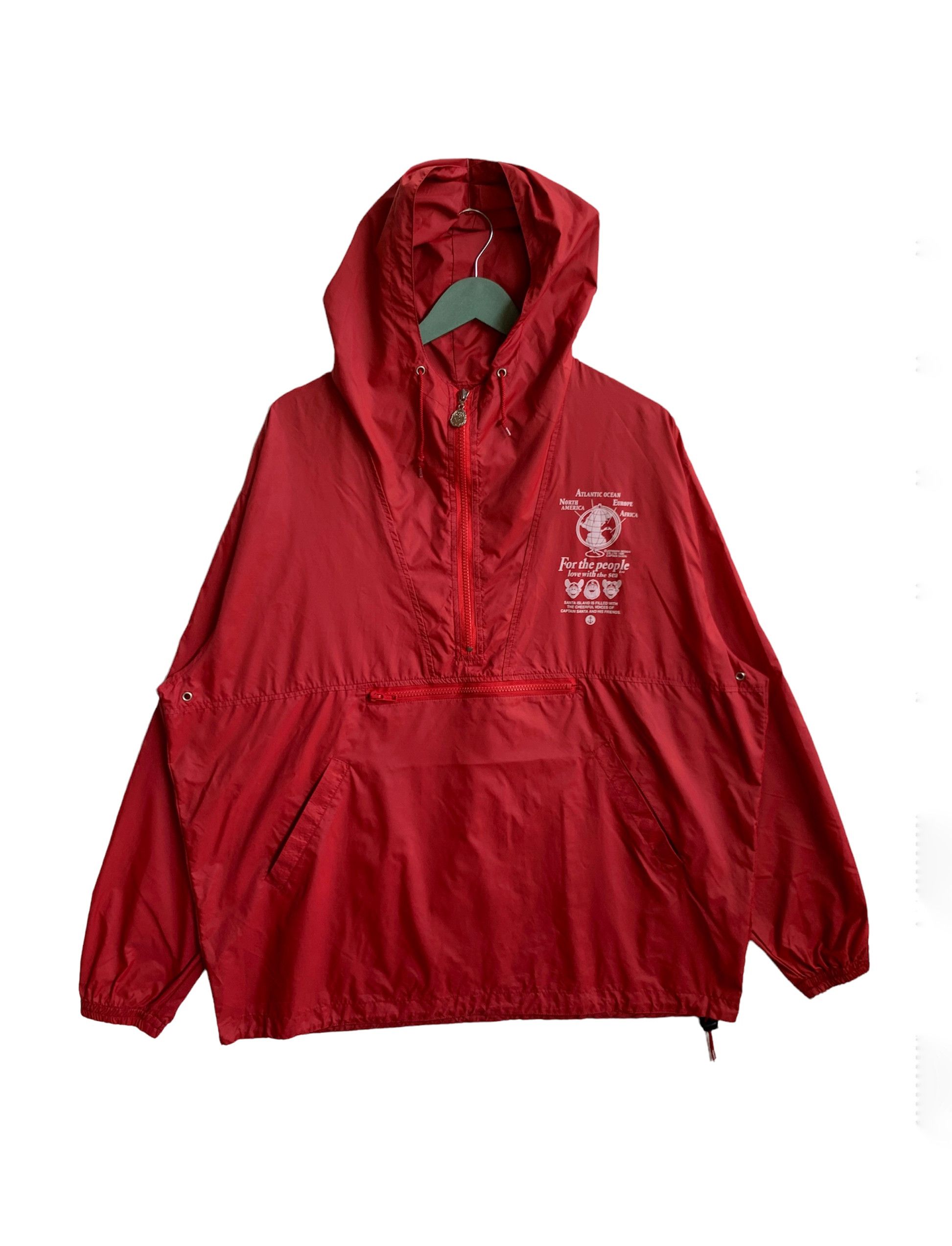 Cartoon Network Vintage Captain Santa Half Zip Windbreaker Hoodie Size US L / EU 52-54 / 3 - 1 Thumbnail