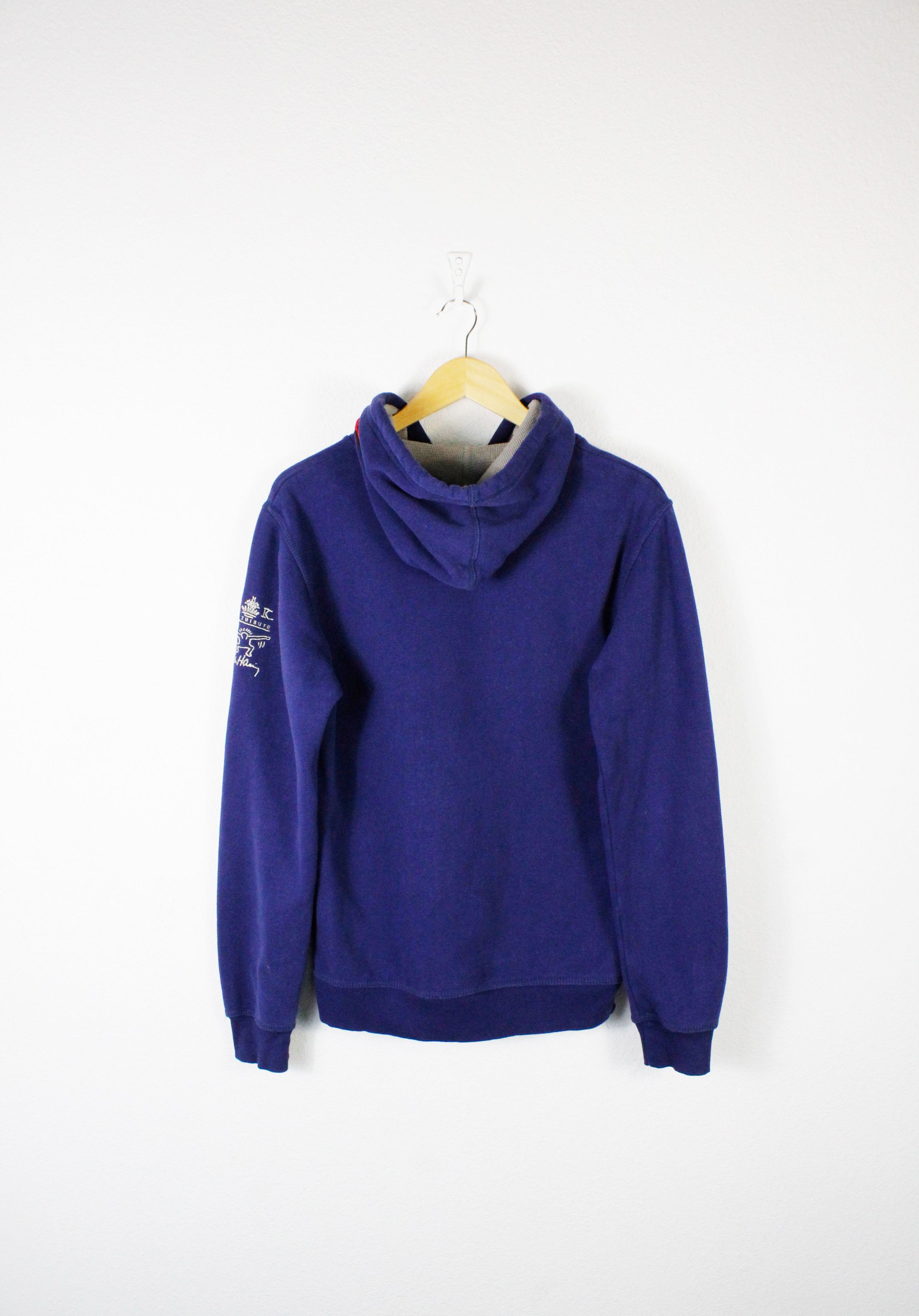 Keith Haring × Vintage Vintage Keith Haring Art Tribute BK Applique USA Flag Hoodie Size US M / EU 48-50 / 2 - 6 Thumbnail