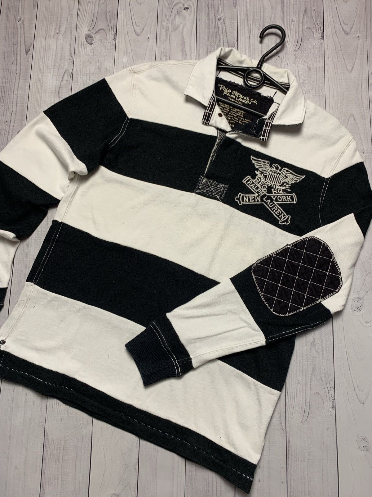 Polo Ralph Lauren × Vintage Polo Ralph Lauren New York rugby striped rare size M Size US M / EU 48-50 / 2 - 2 Thumbnail