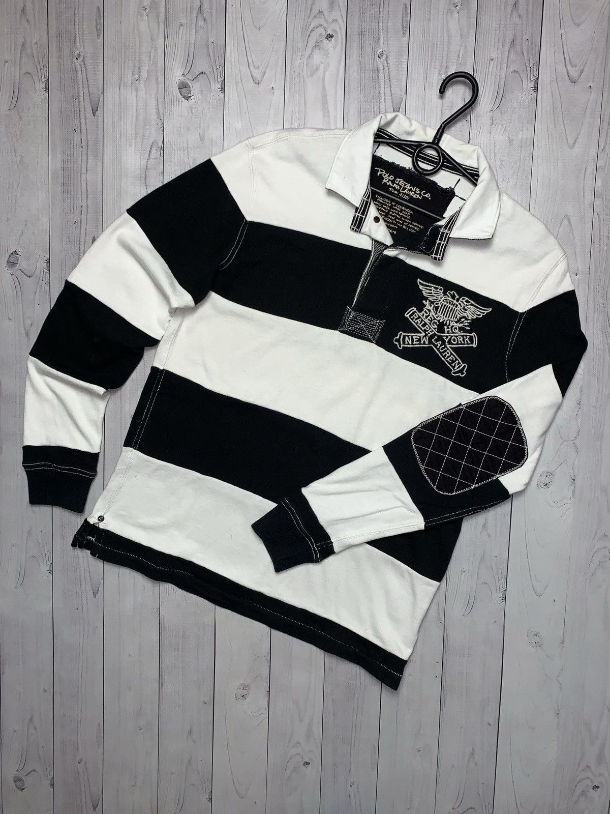 Polo Ralph Lauren × Vintage Polo Ralph Lauren New York rugby striped rare size M Size US M / EU 48-50 / 2 - 1 Thumbnail