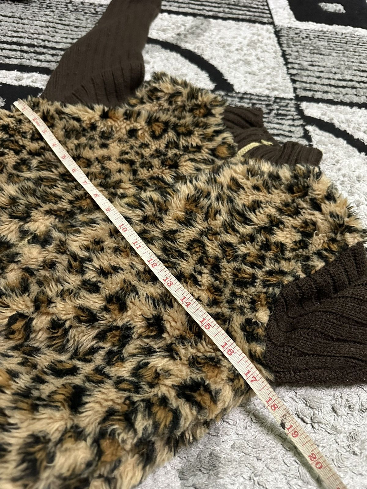Japanese Brand M.b clash fur leopard jacket Size S / US 4 / IT 40 - 4 Thumbnail