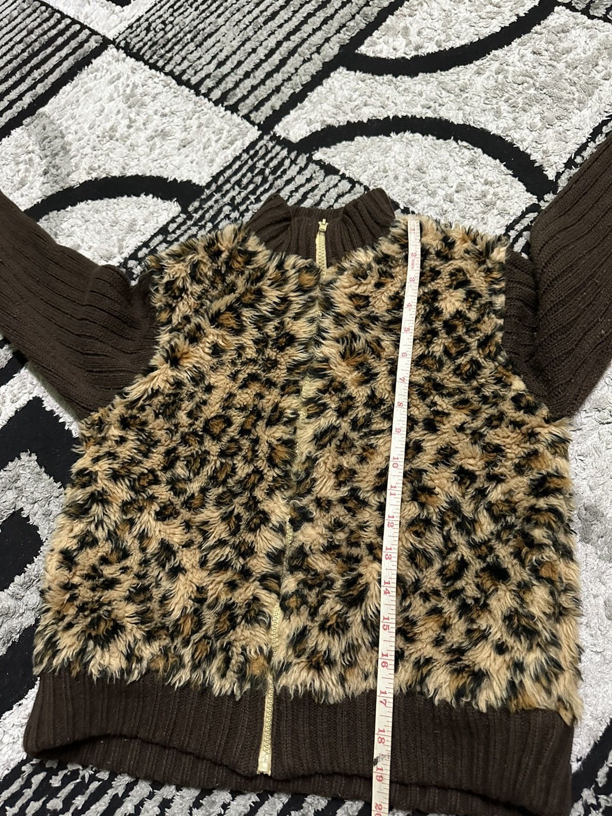 Japanese Brand M.b clash fur leopard jacket Size S / US 4 / IT 40 - 6 Thumbnail