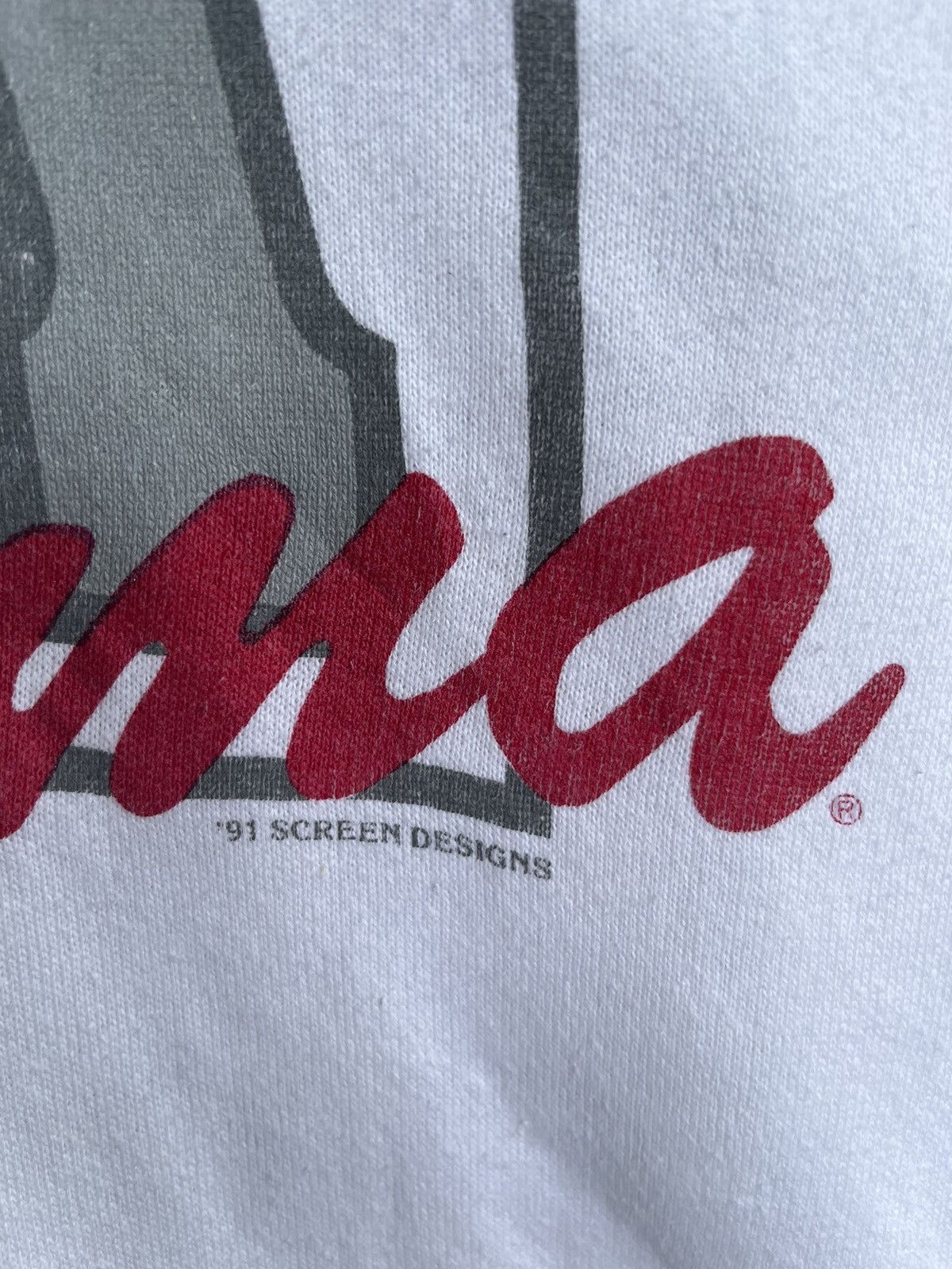 Fruit Of The Loom Vintage 1991 University Of Alabama Sweatshirt Size US XL / EU 56 / 4 - 4 Thumbnail