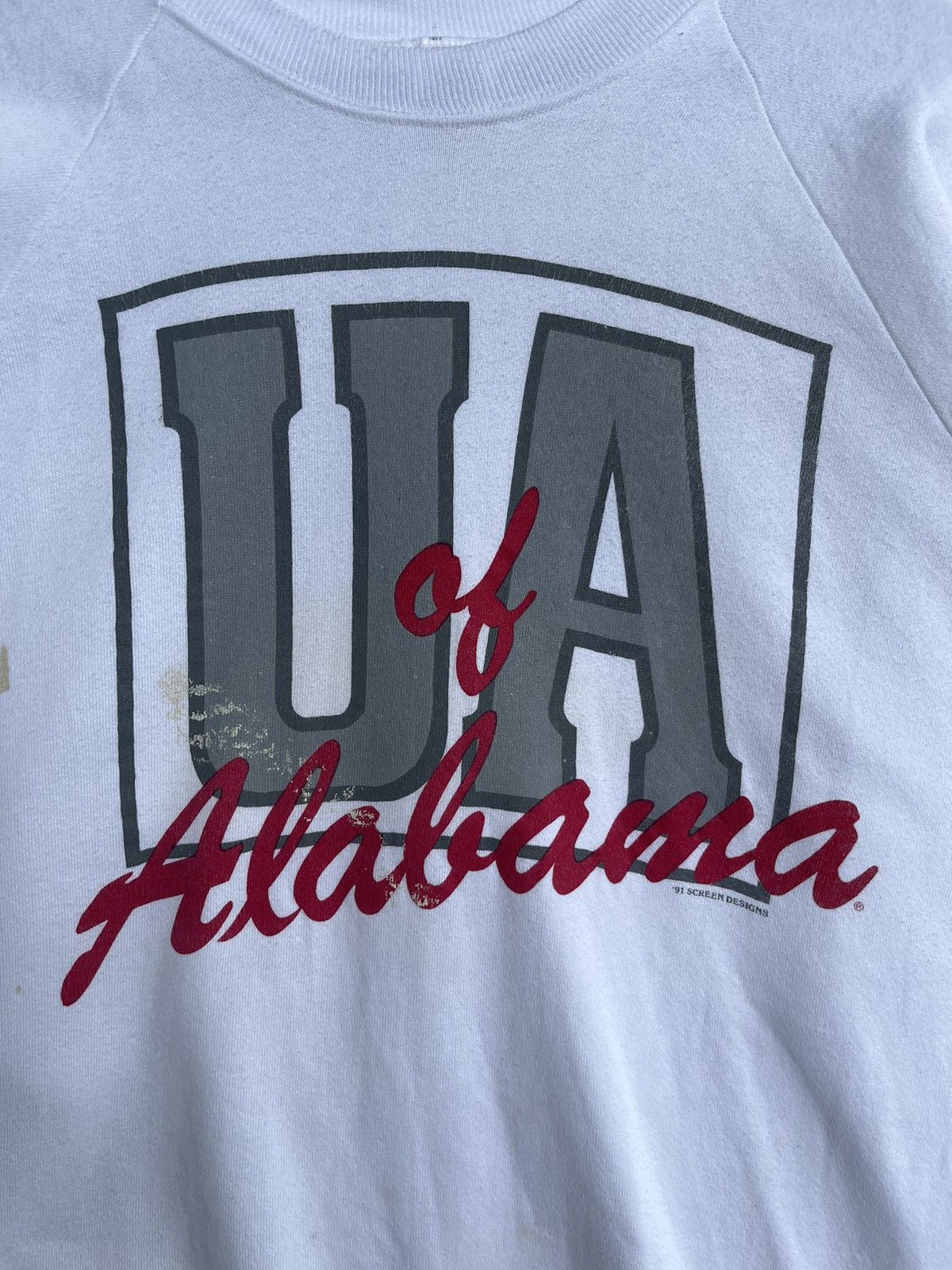 Fruit Of The Loom Vintage 1991 University Of Alabama Sweatshirt Size US XL / EU 56 / 4 - 3 Thumbnail