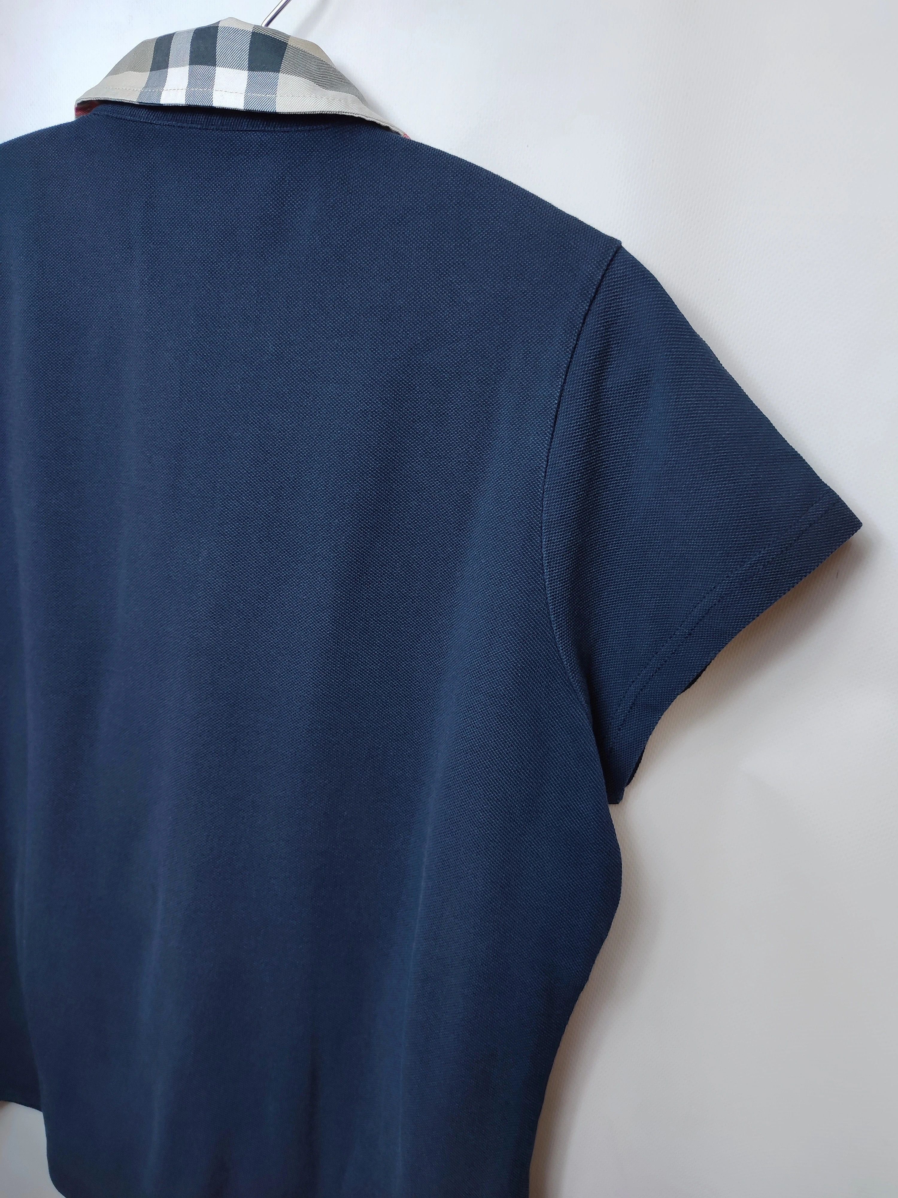 Burberry Burberry Brit Nova Check Navy Polo t-shirt Size XL / US 12-14 / IT 48-50 - 9 Thumbnail