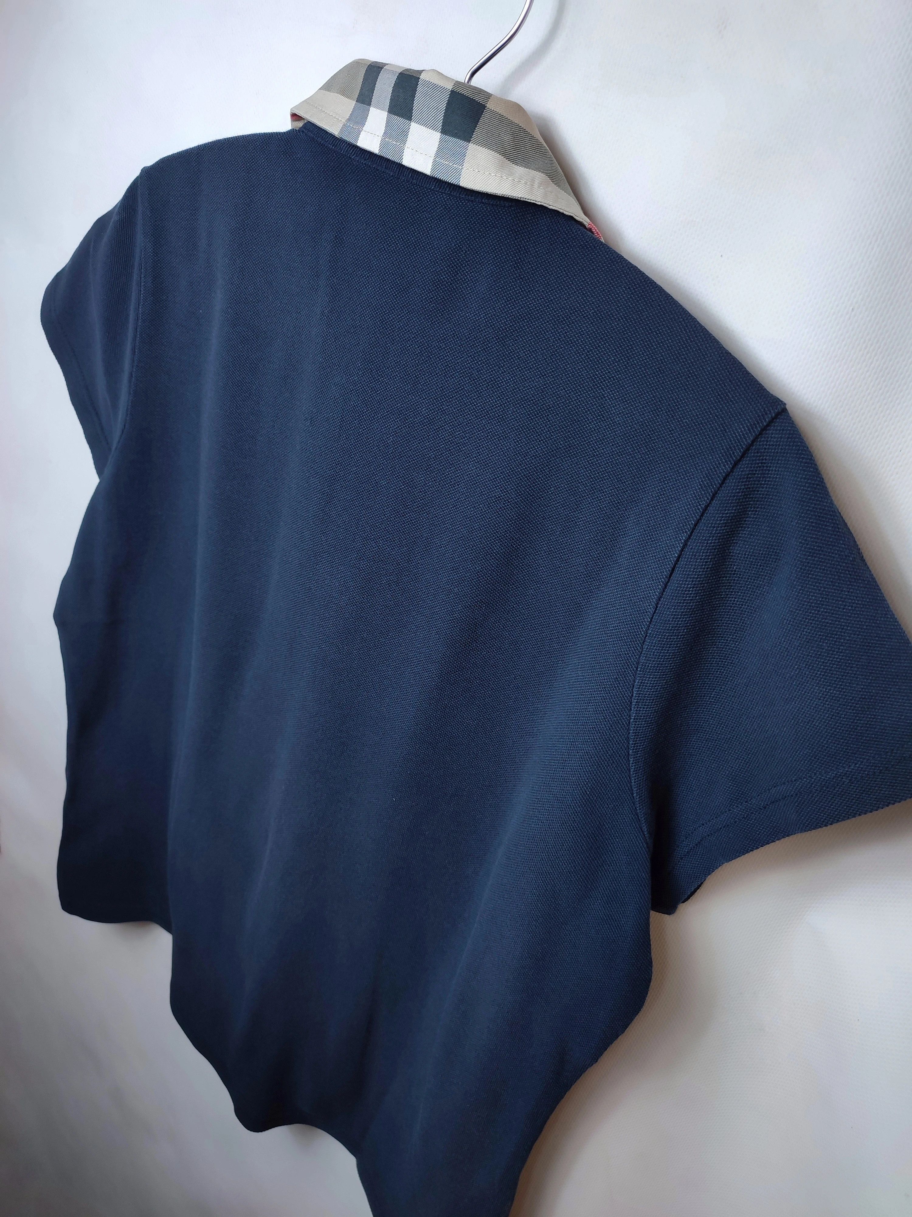 Burberry Burberry Brit Nova Check Navy Polo t-shirt Size XL / US 12-14 / IT 48-50 - 8 Thumbnail