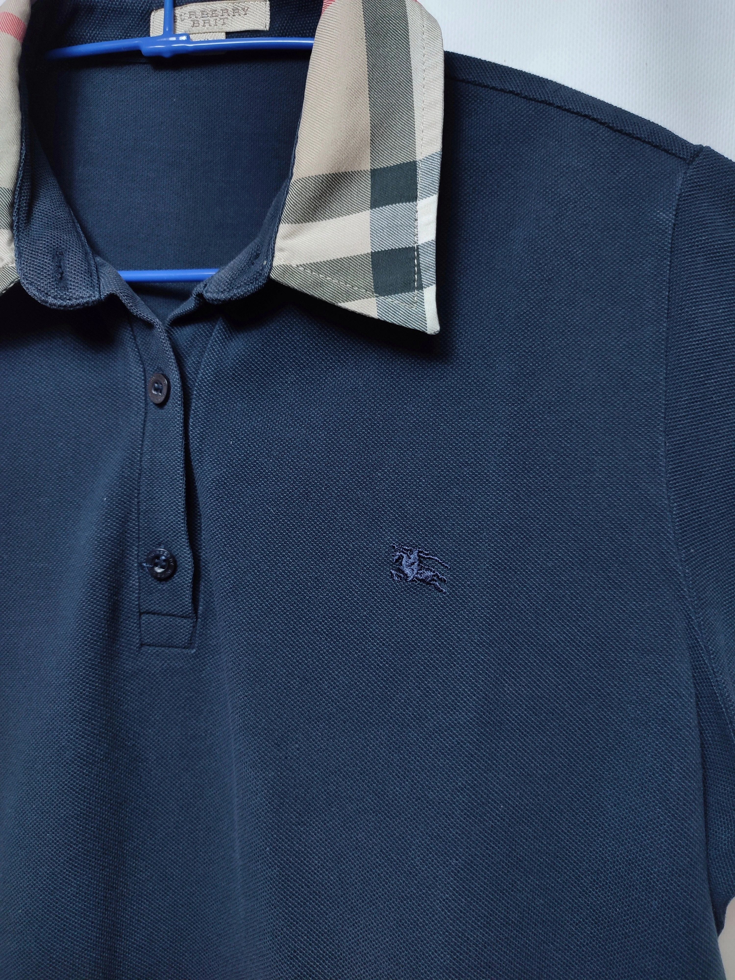 Burberry Burberry Brit Nova Check Navy Polo t-shirt Size XL / US 12-14 / IT 48-50 - 3 Thumbnail