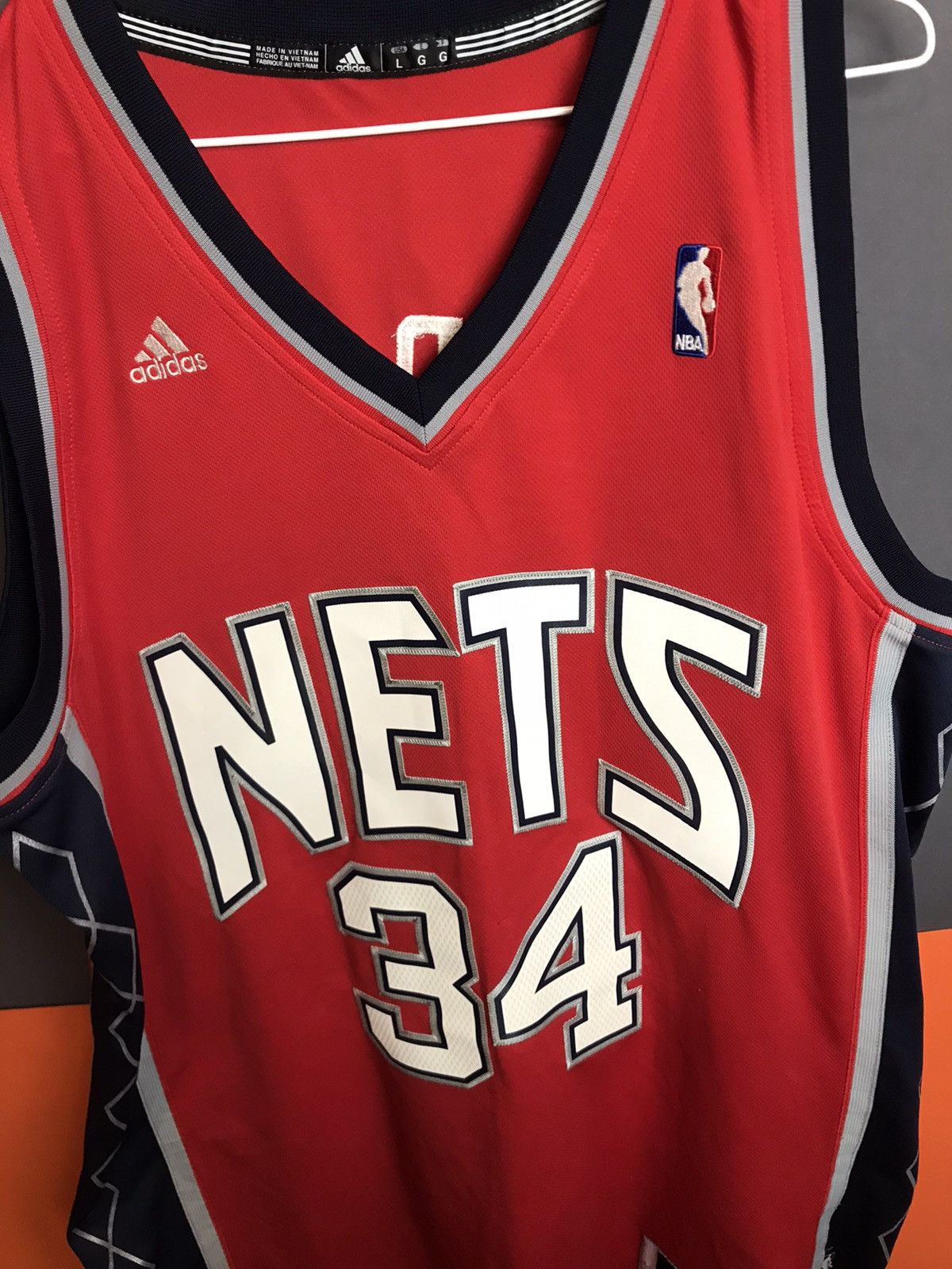 NBA Vintage NBA Adidas NETS 34 Harris Size US L / EU 52-54 / 3 - 2 Thumbnail