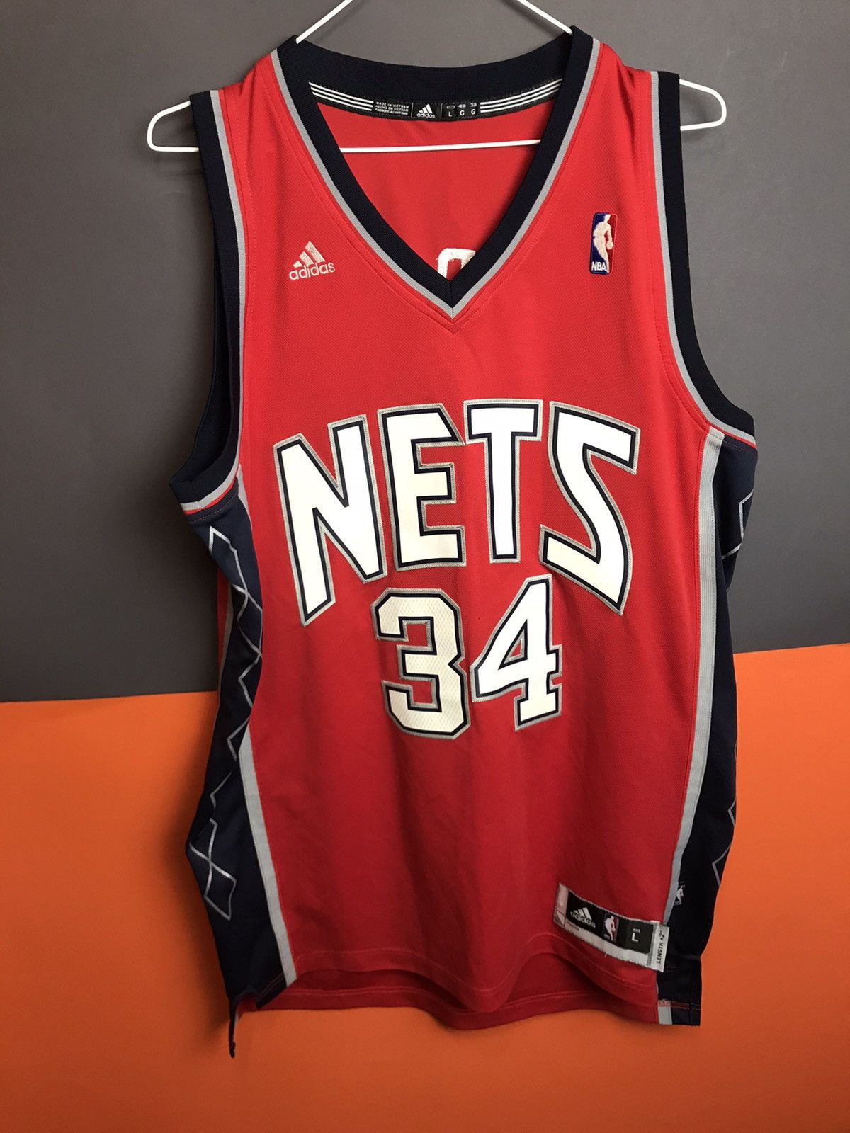 NBA Vintage NBA Adidas NETS 34 Harris Size US L / EU 52-54 / 3 - 1 Thumbnail