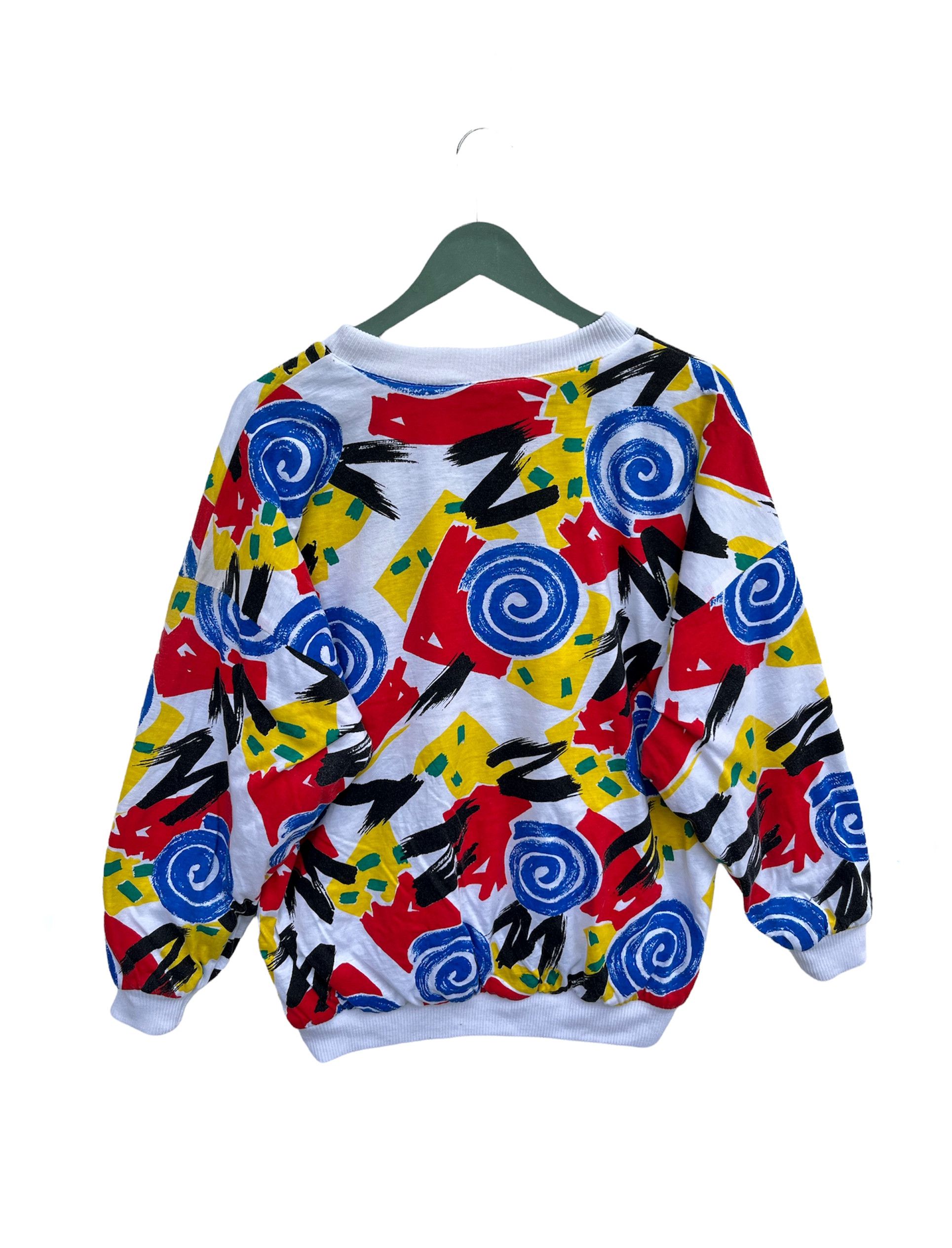 Vintage Vintage 90s Gerald Works All Prints Sweatshirt Size US M / EU 48-50 / 2 - 2 Thumbnail