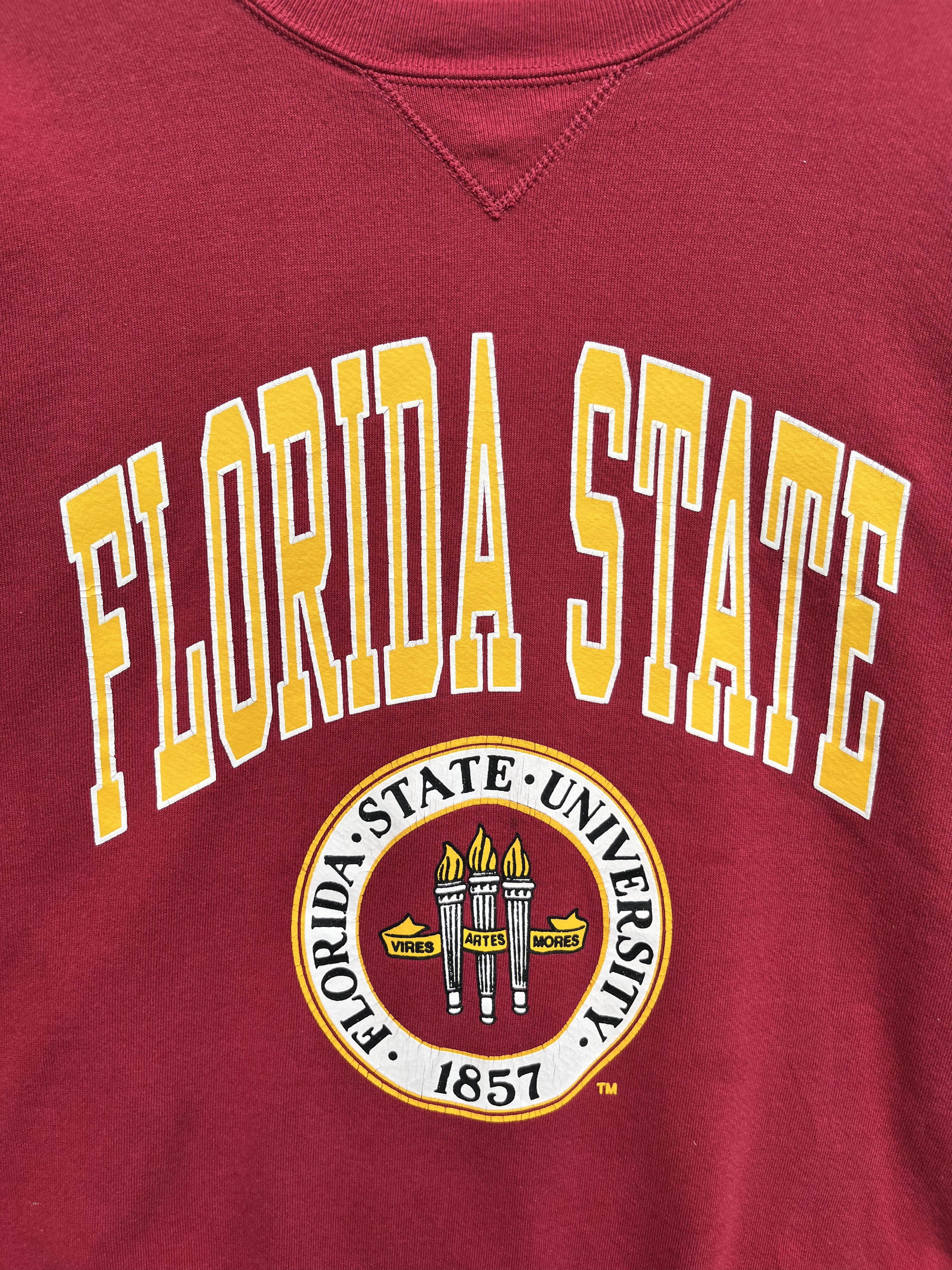 Russell Athletic Vintage 90s Florida States University Sweatshirt Size US L / EU 52-54 / 3 - 3 Thumbnail